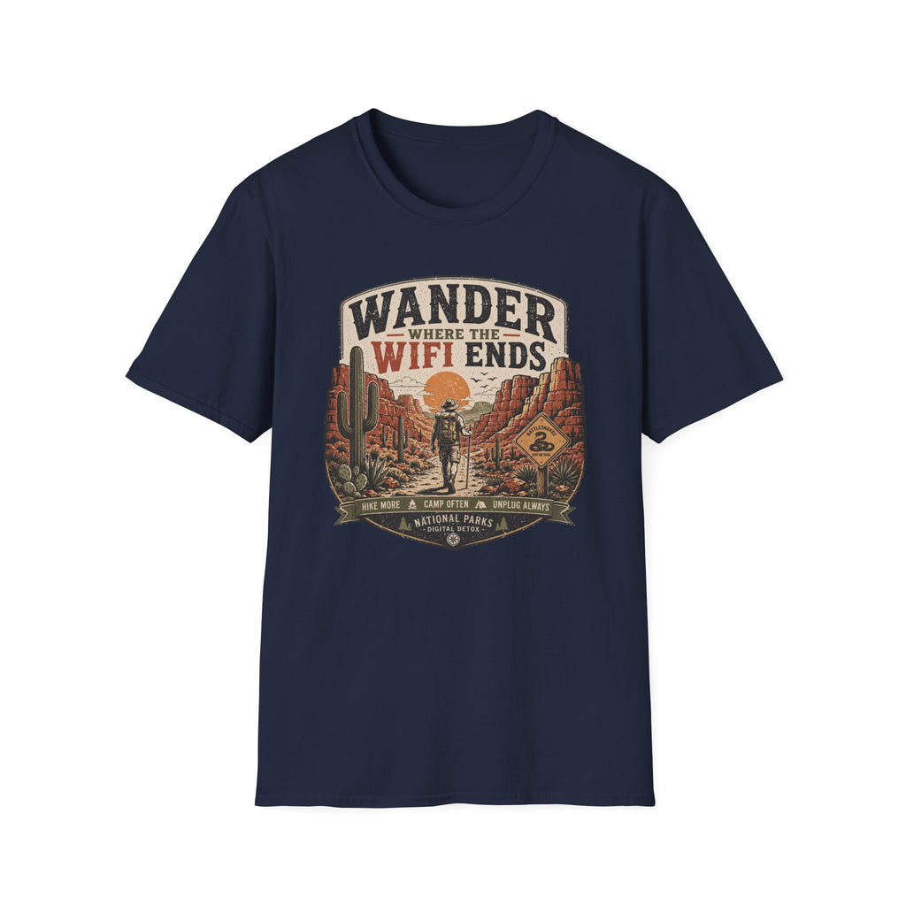 Wander Where the WiFi Ends T‑Shirt
