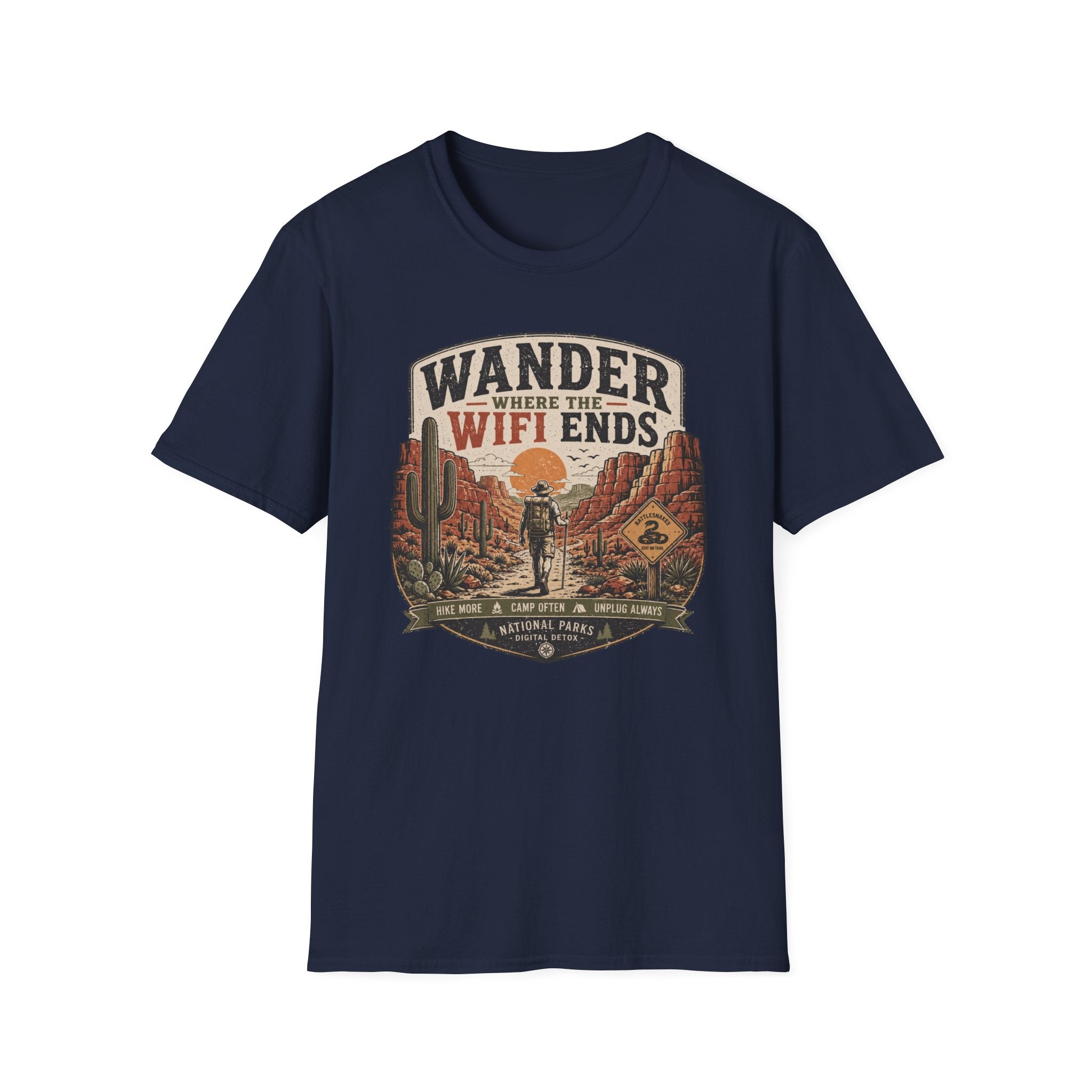 Wander Where the WiFi Ends T‑Shirt
