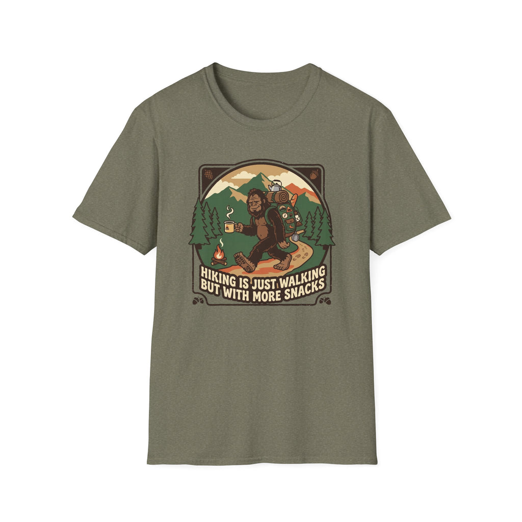 Funny Bigfoot Hiking T‑Shirt