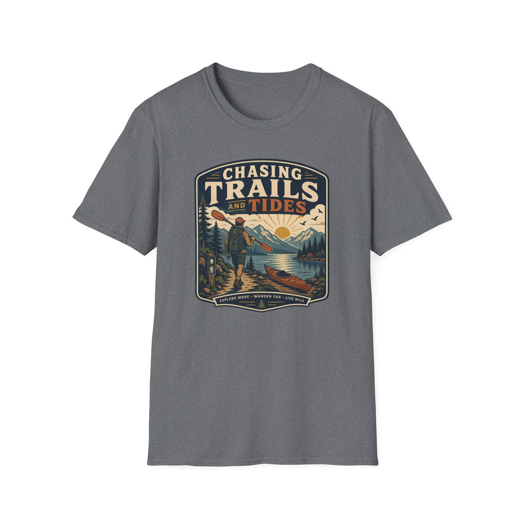 Chasing Trails and Tides T‑Shirt