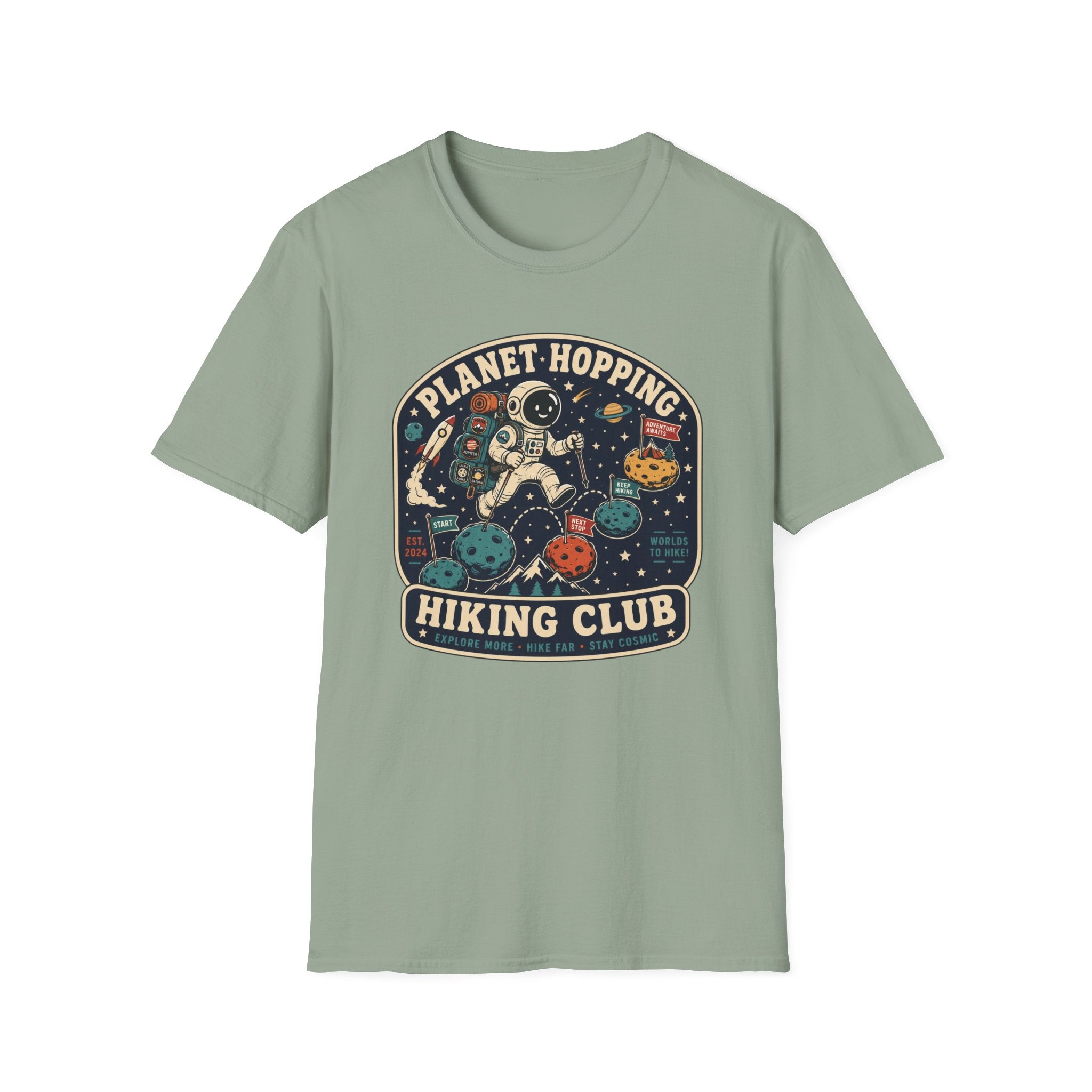 Planet Hopping Hiking Club T‑Shirt