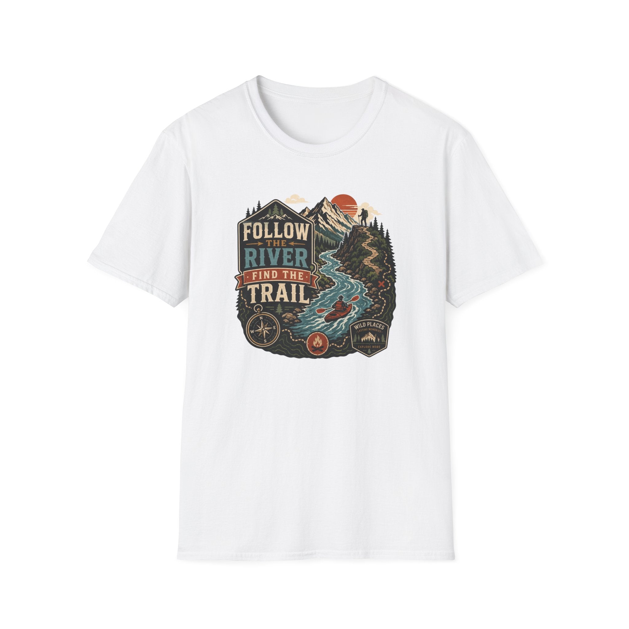 Follow the River Find the Trail T‑Shirt