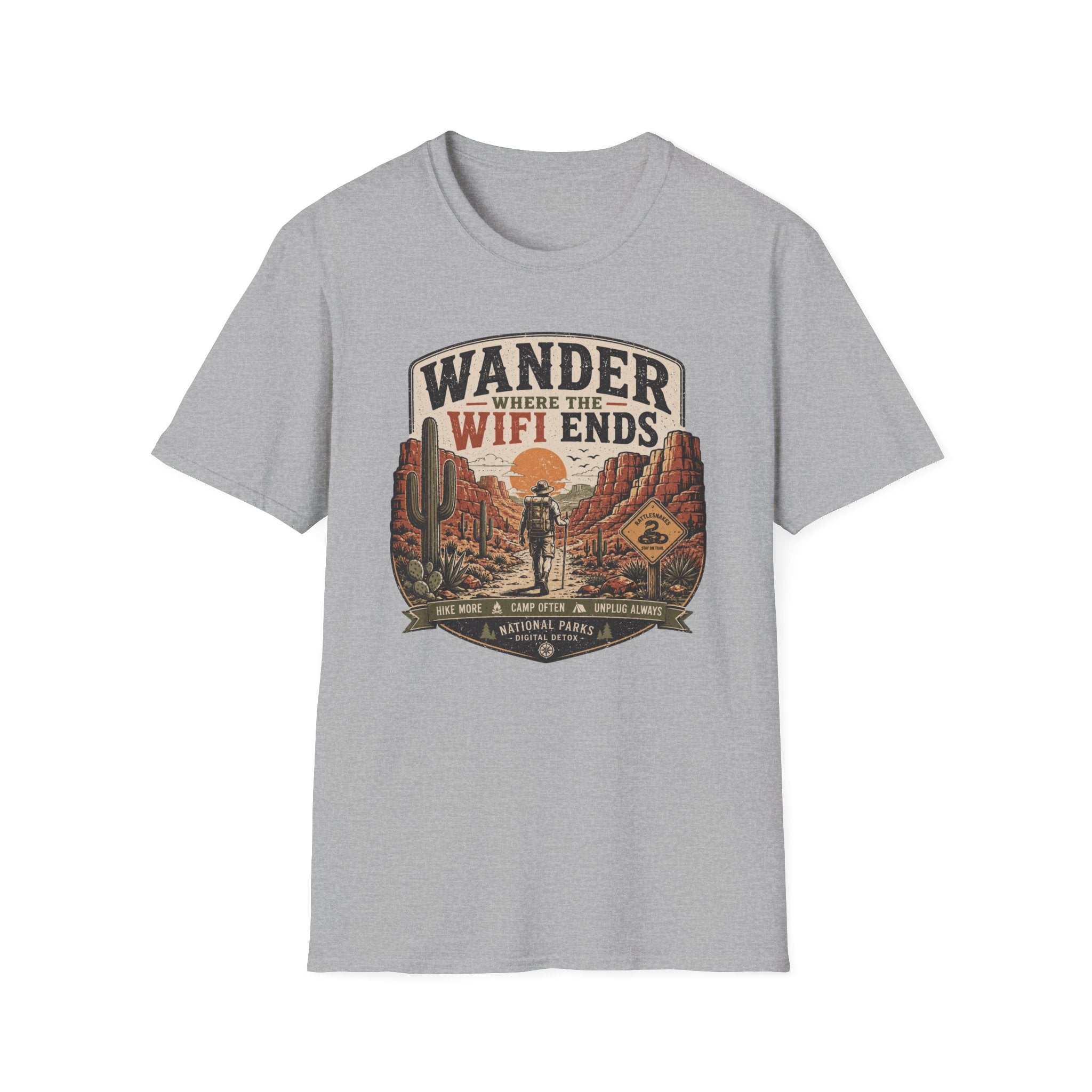Wander Where the WiFi Ends T‑Shirt
