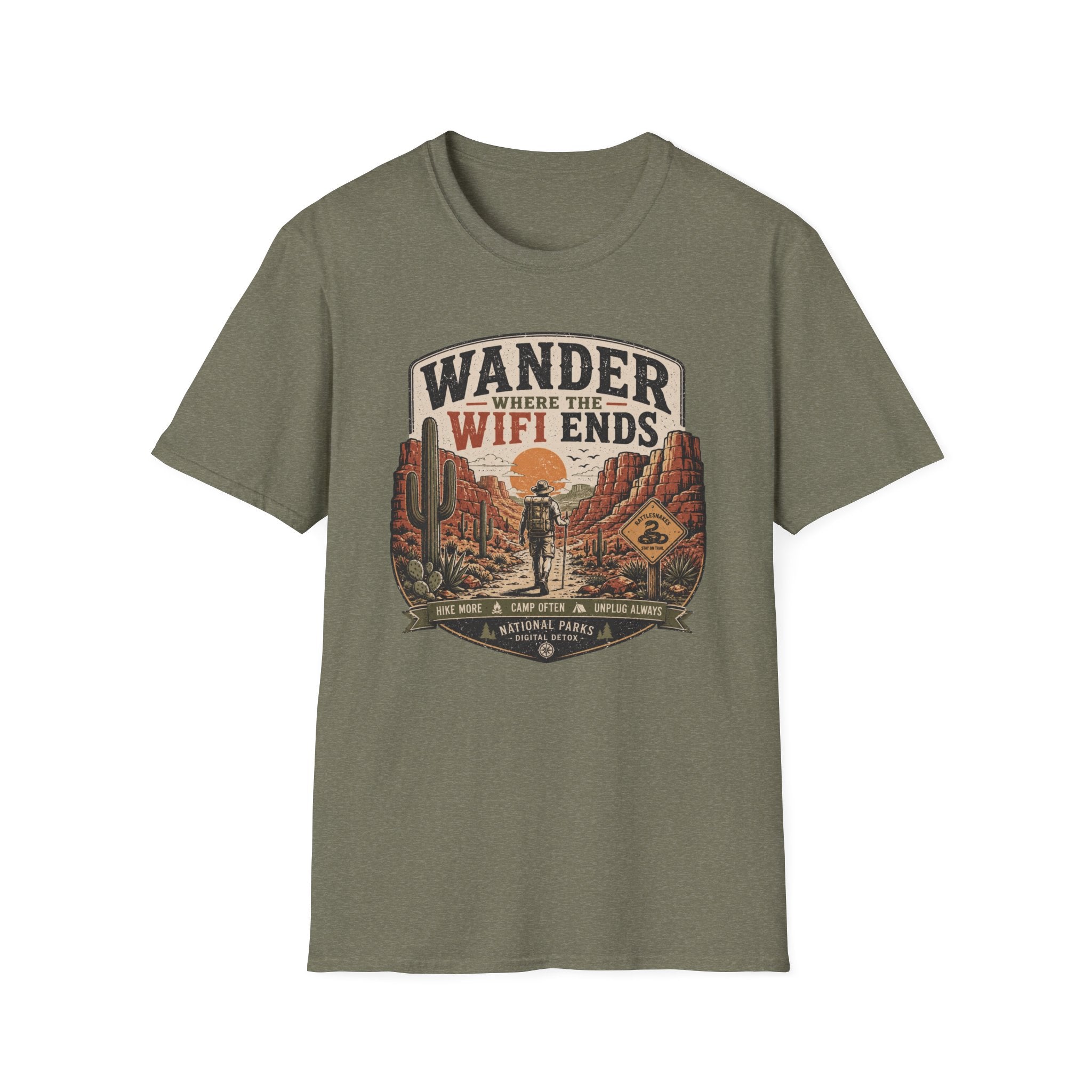 Wander Where the WiFi Ends T‑Shirt