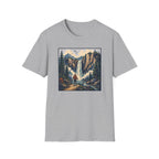 Hiker Next to Waterfall T‑Shirt