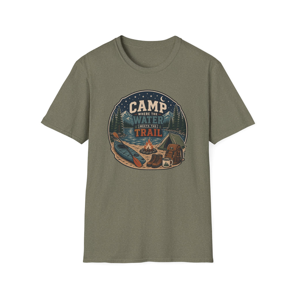 Camp Where the Water Meets the Trail T‑Shirt