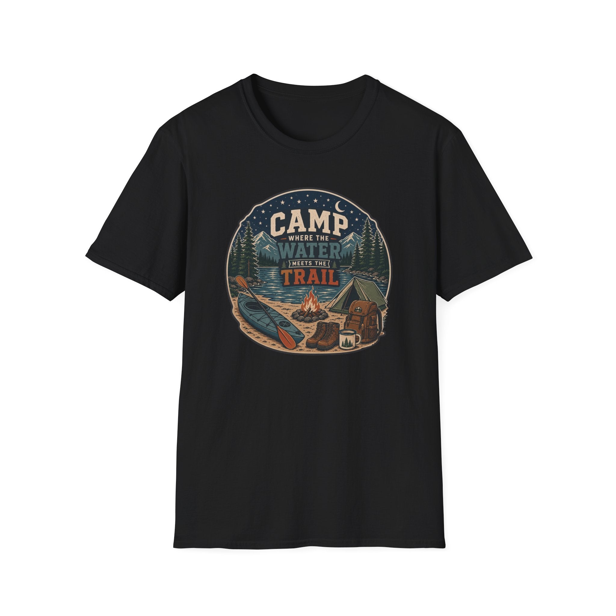Camp Where the Water Meets the Trail T‑Shirt