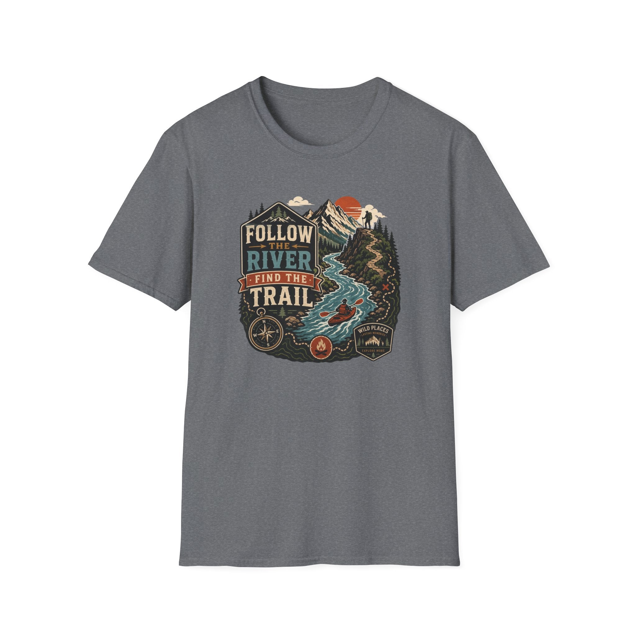 Follow the River Find the Trail T‑Shirt