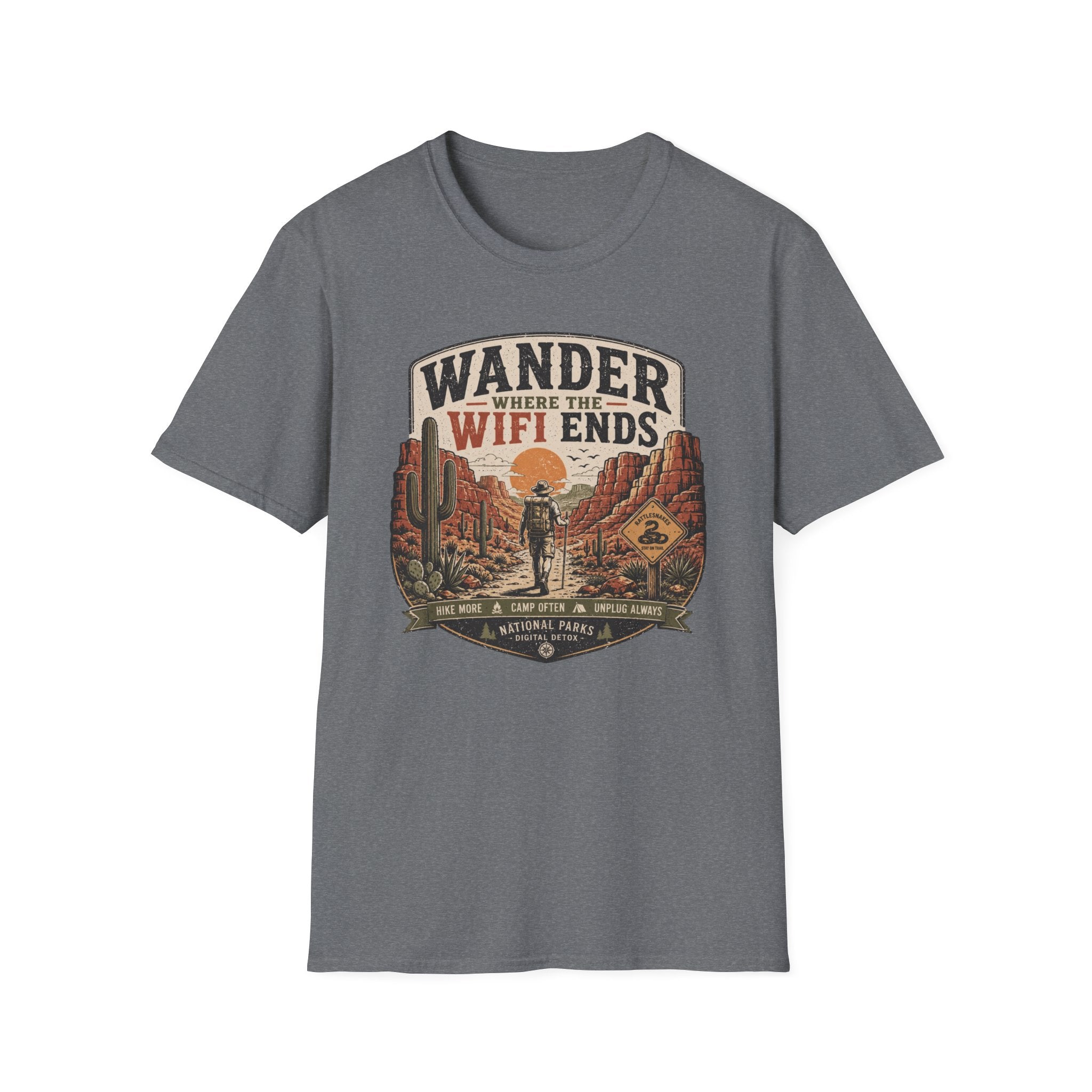 Wander Where the WiFi Ends T‑Shirt