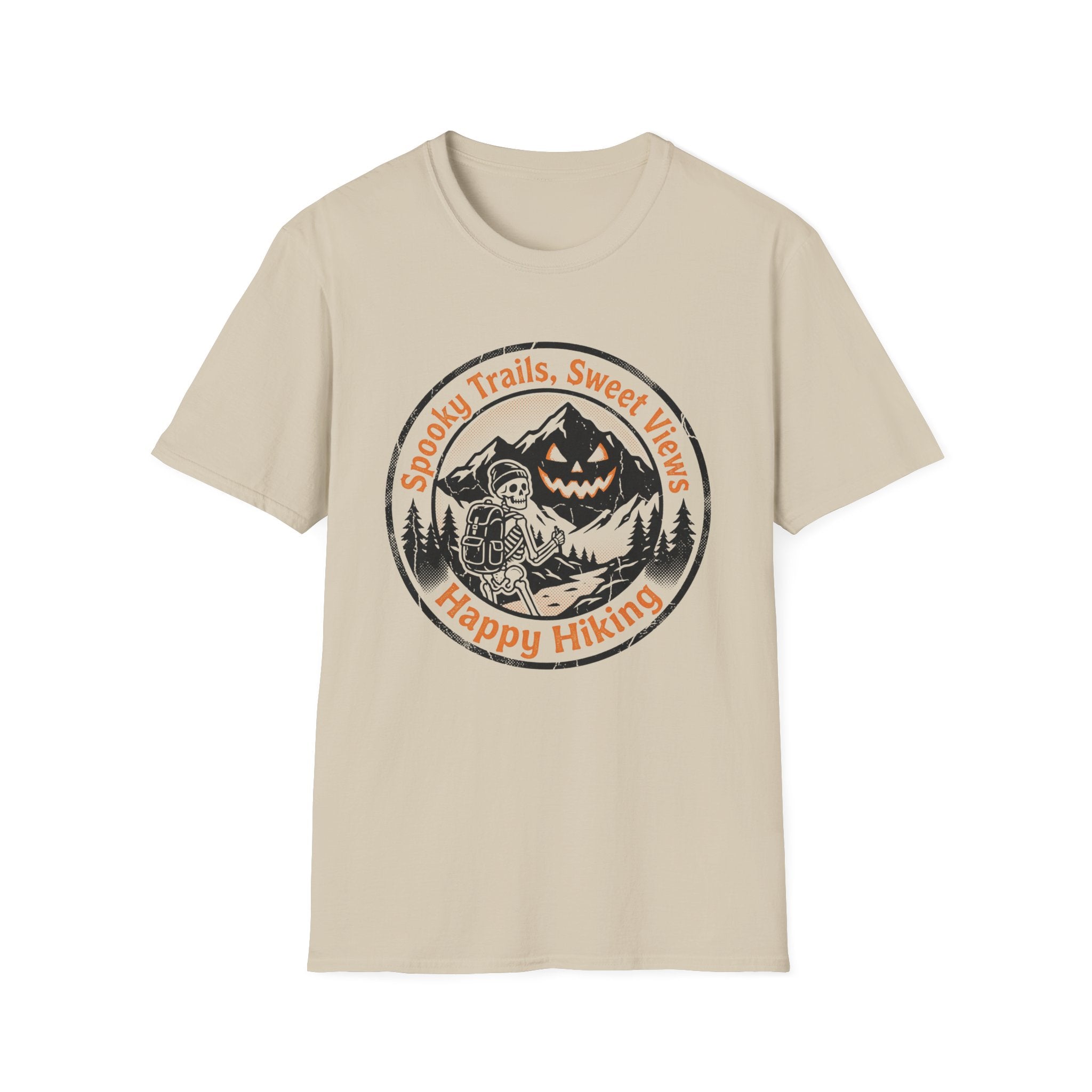 Spooky Trails, Sweet Views Happy Hiking T‑Shirt
