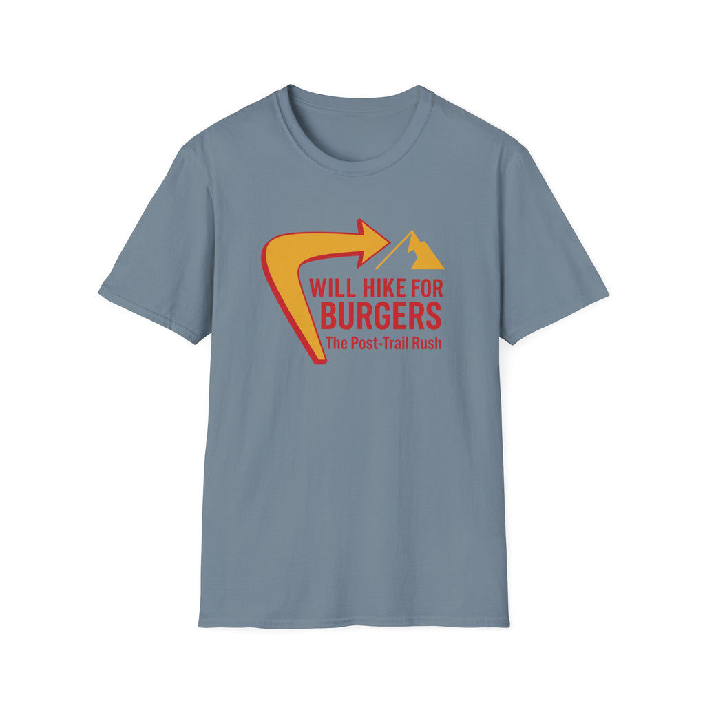 Will Hike for Burgers T‑Shirt
