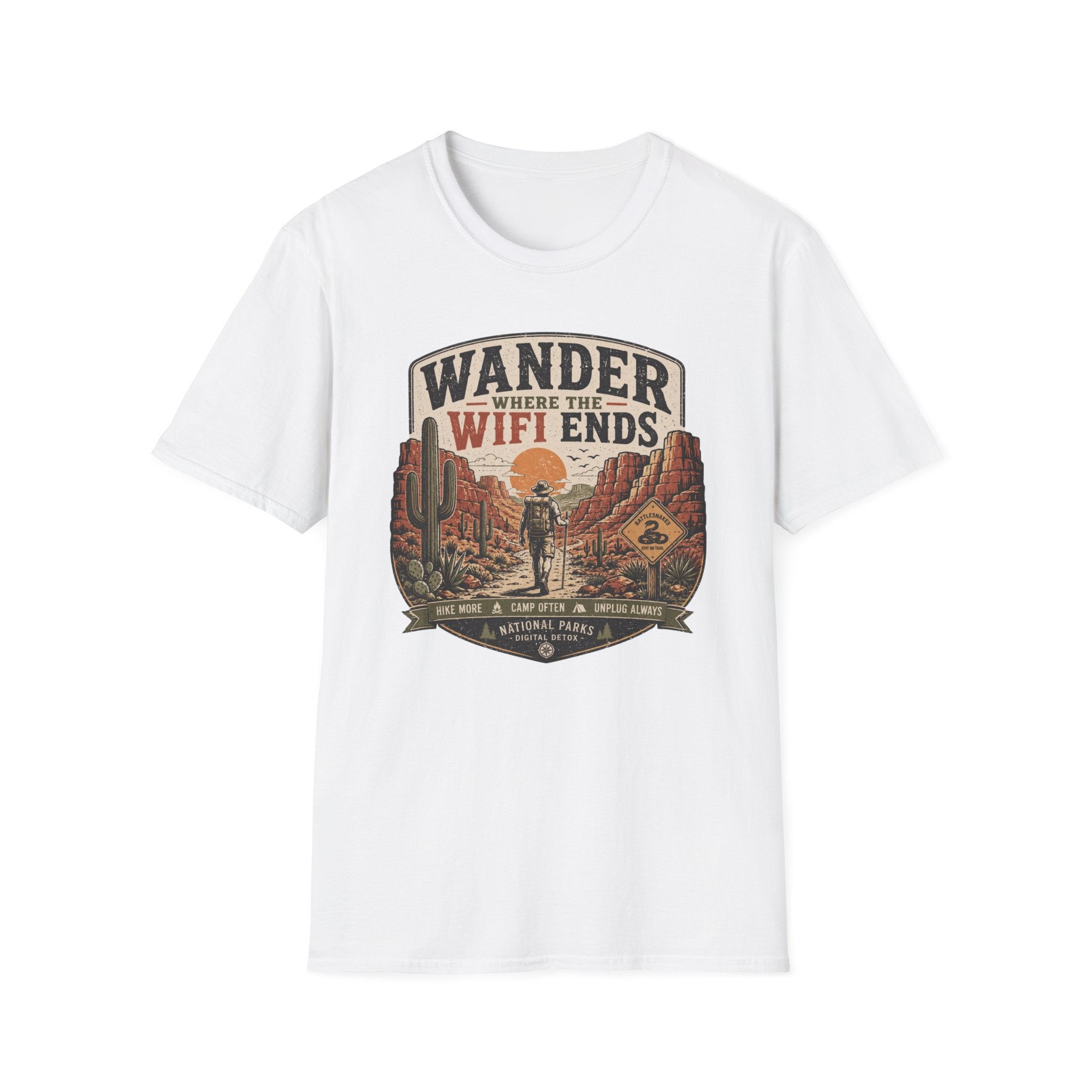 Wander Where the WiFi Ends T‑Shirt