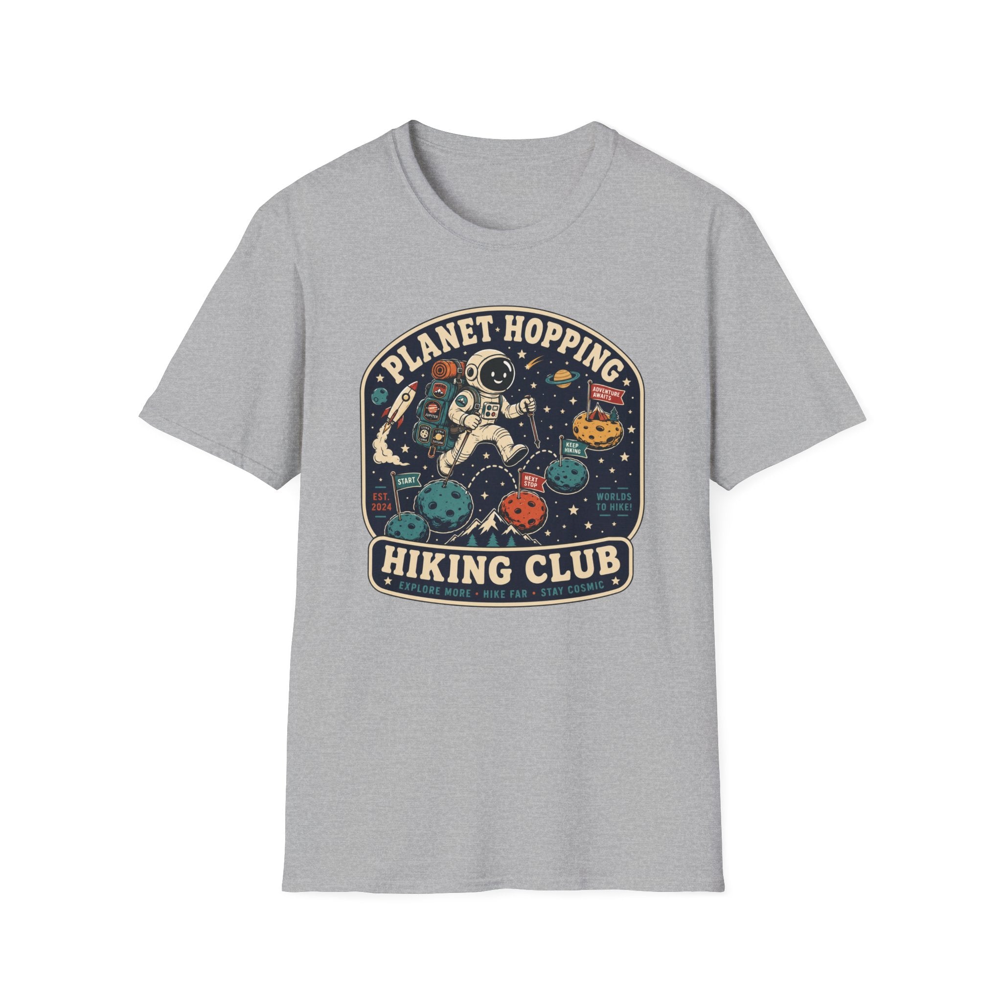 Planet Hopping Hiking Club T‑Shirt