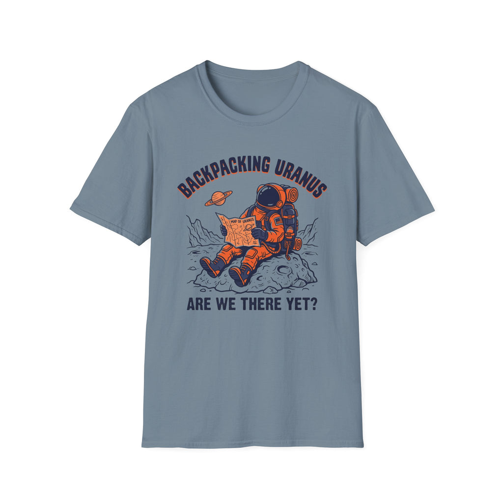 Backpacking Uranus Are We There Yet T‑Shirt