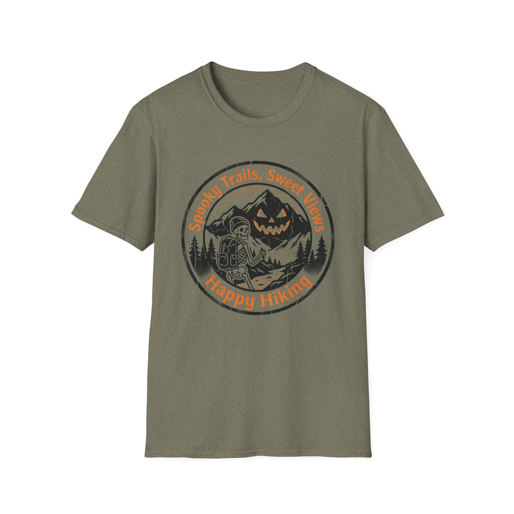 Spooky Trails, Sweet Views Happy Hiking T‑Shirt