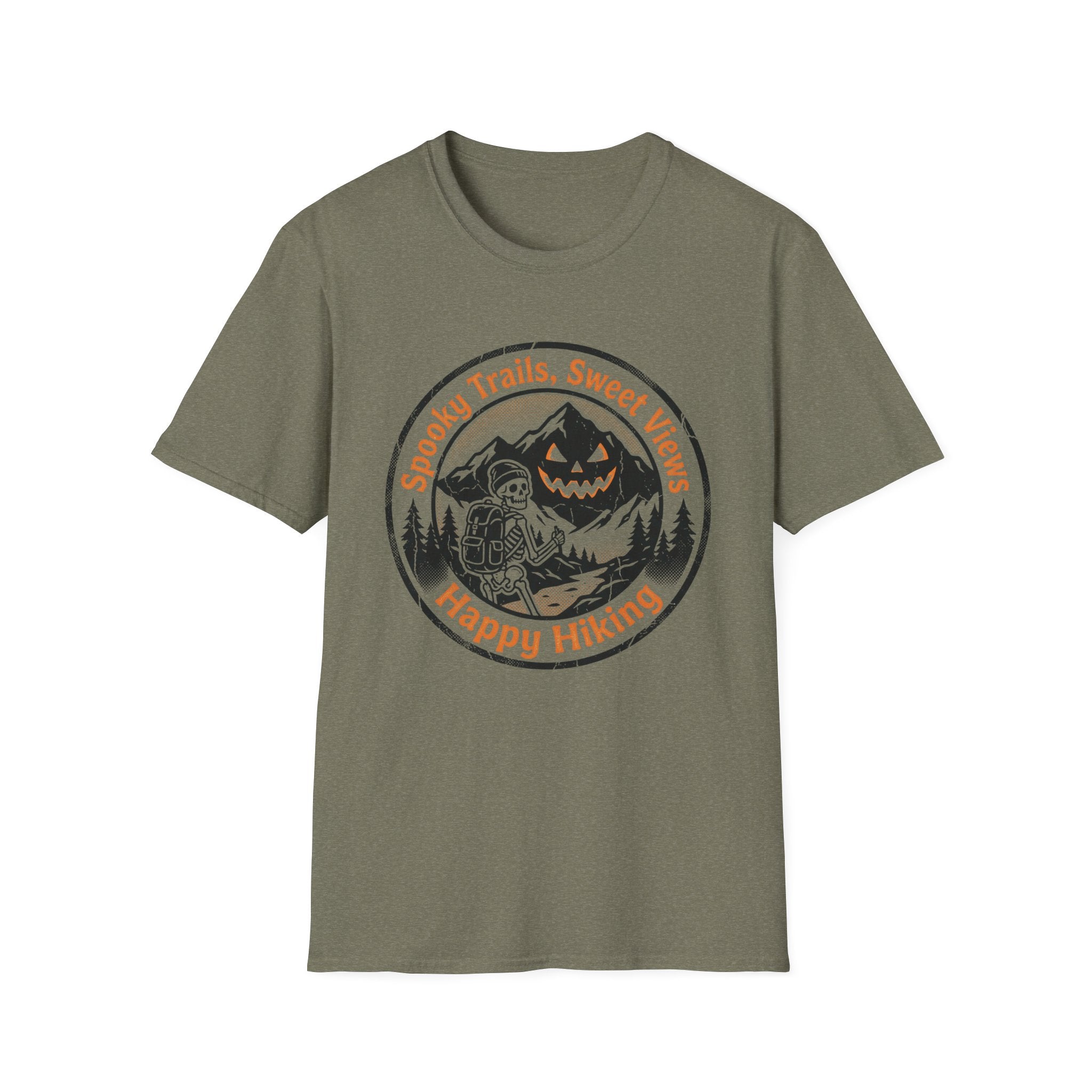 Spooky Trails, Sweet Views Happy Hiking T‑Shirt