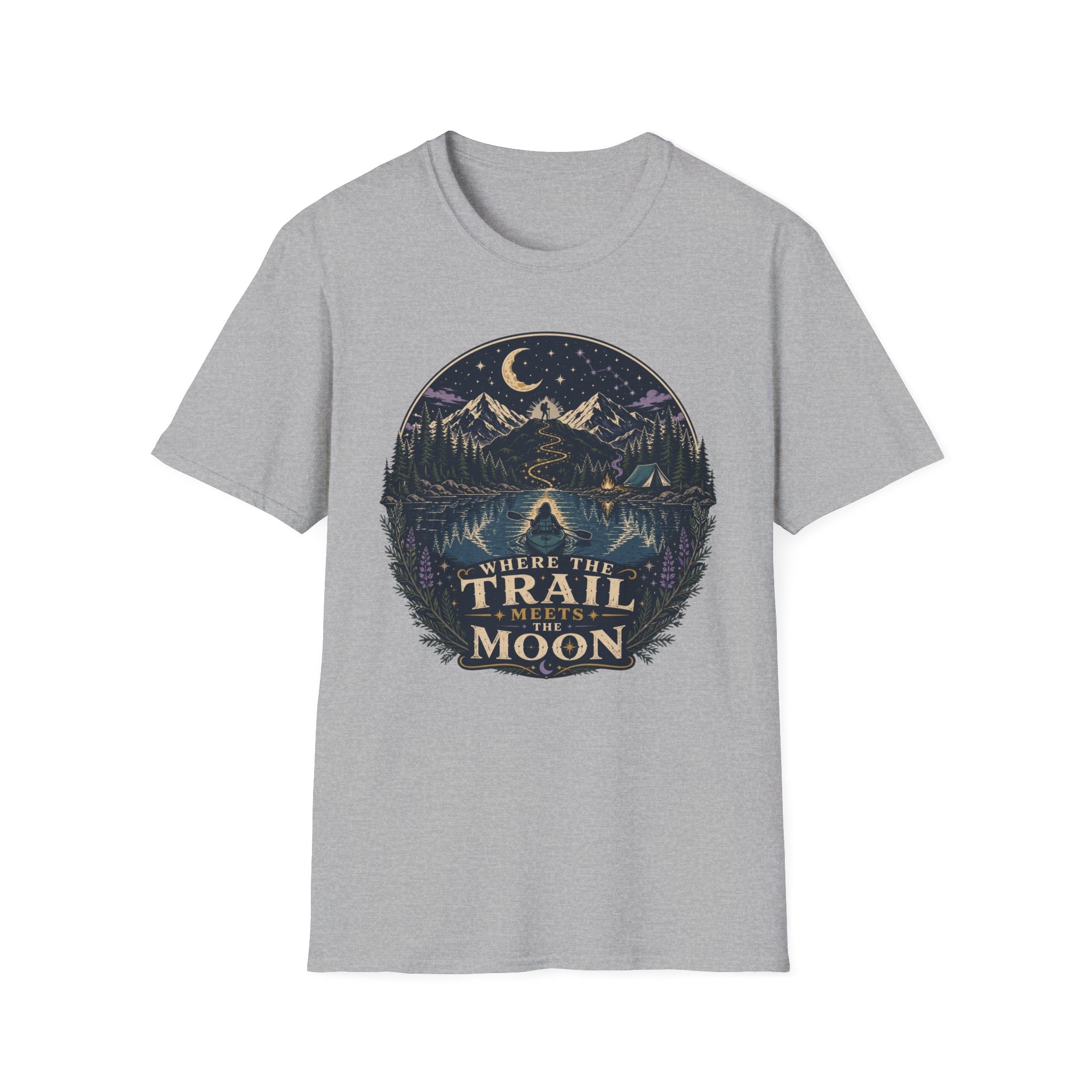 Where the Trail Meets the Moon T‑Shirt