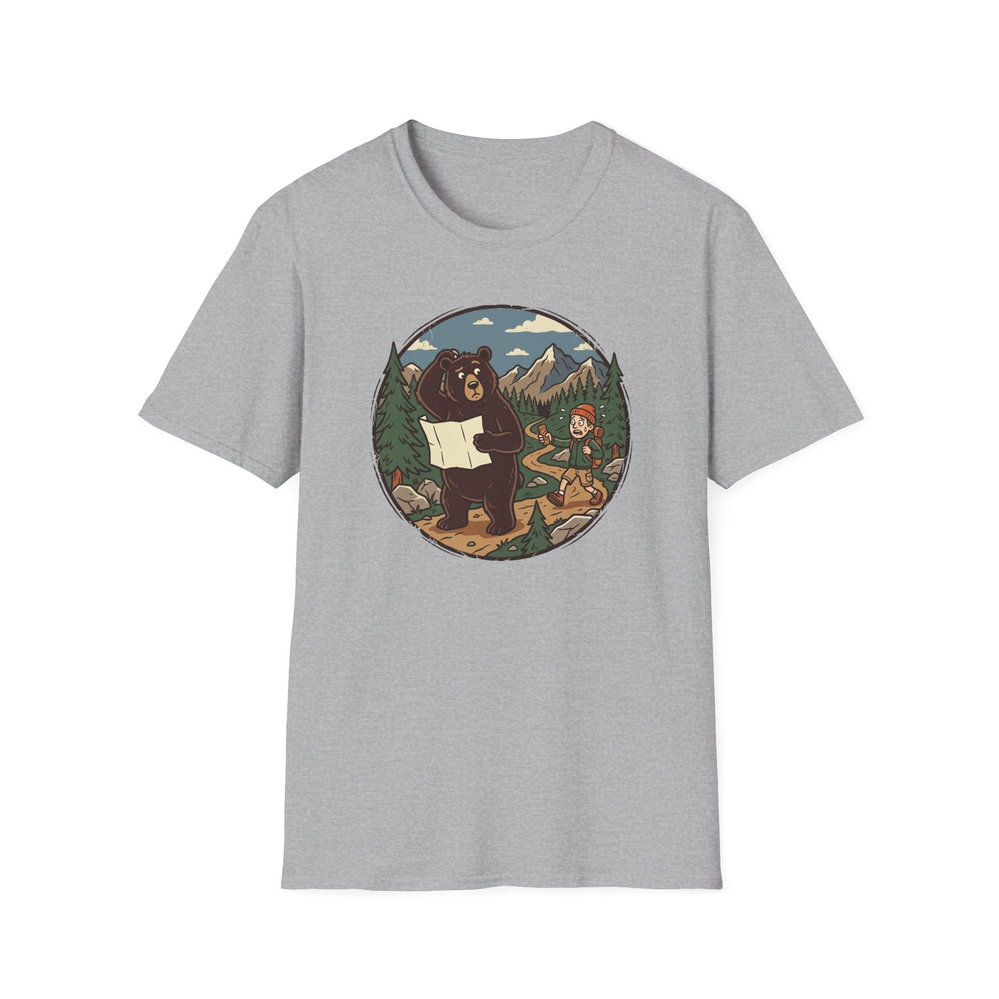 Bear Map Confusion T‑Shirt