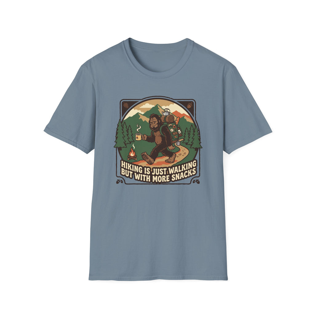 Funny Bigfoot Hiking T‑Shirt