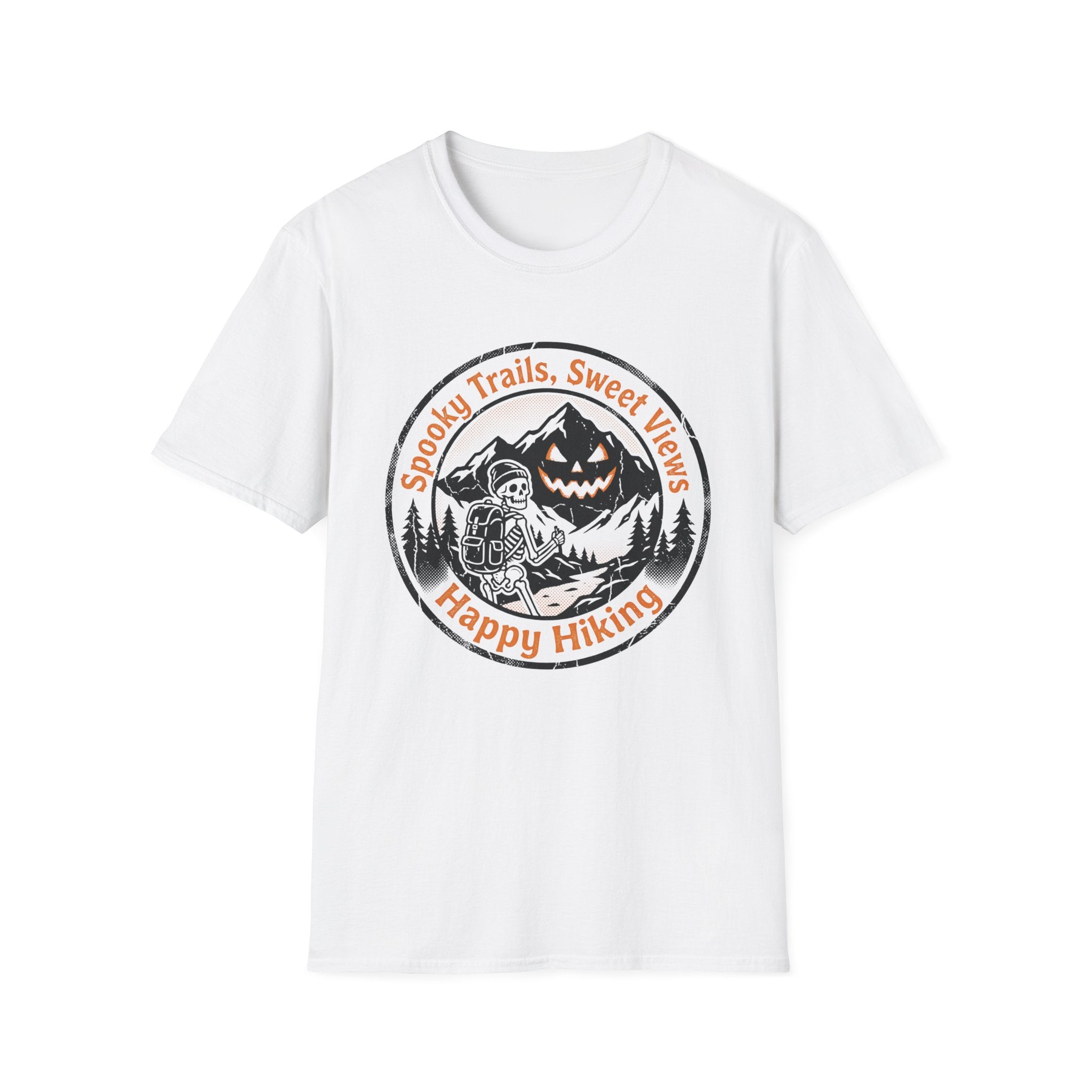 Spooky Trails, Sweet Views Happy Hiking T‑Shirt