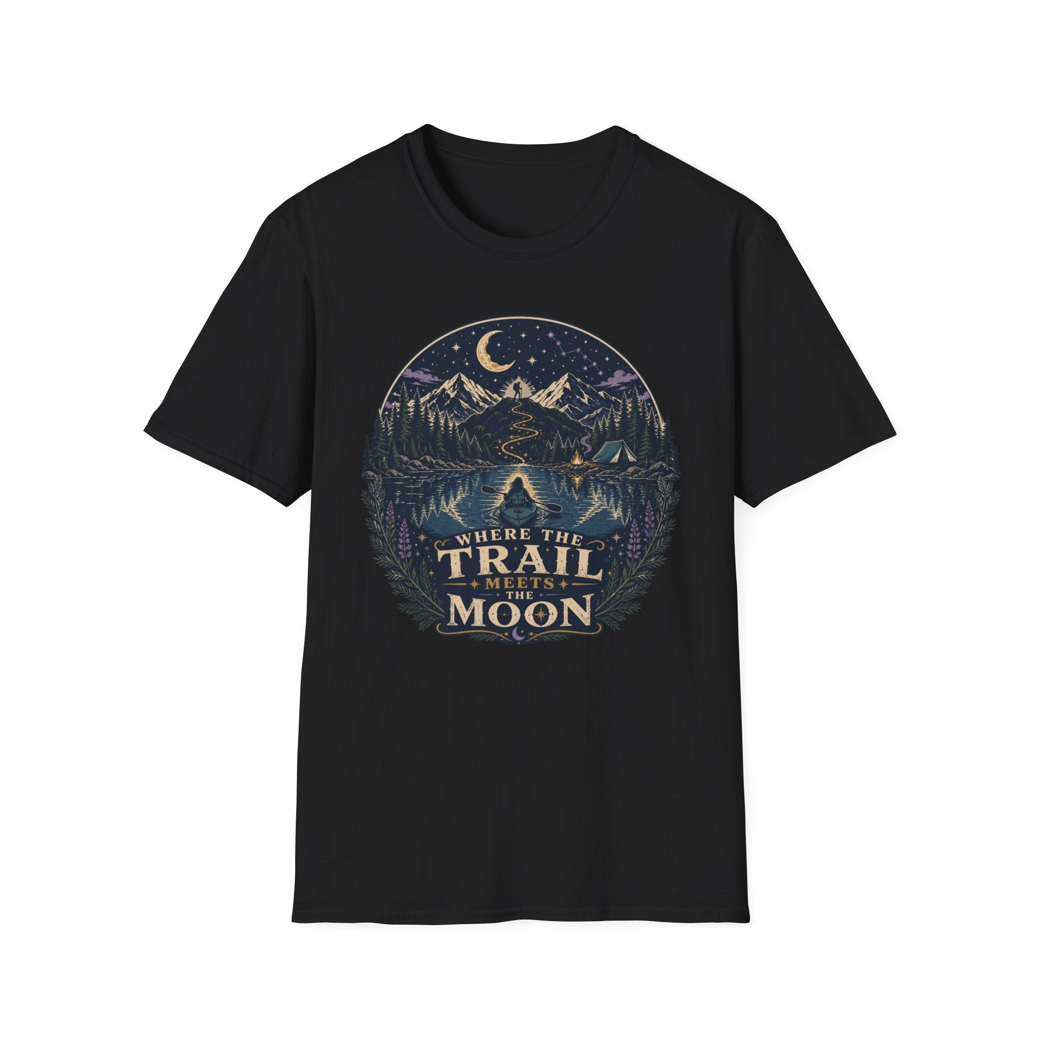 Where the Trail Meets the Moon T‑Shirt