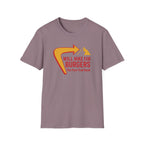Will Hike for Burgers T‑Shirt