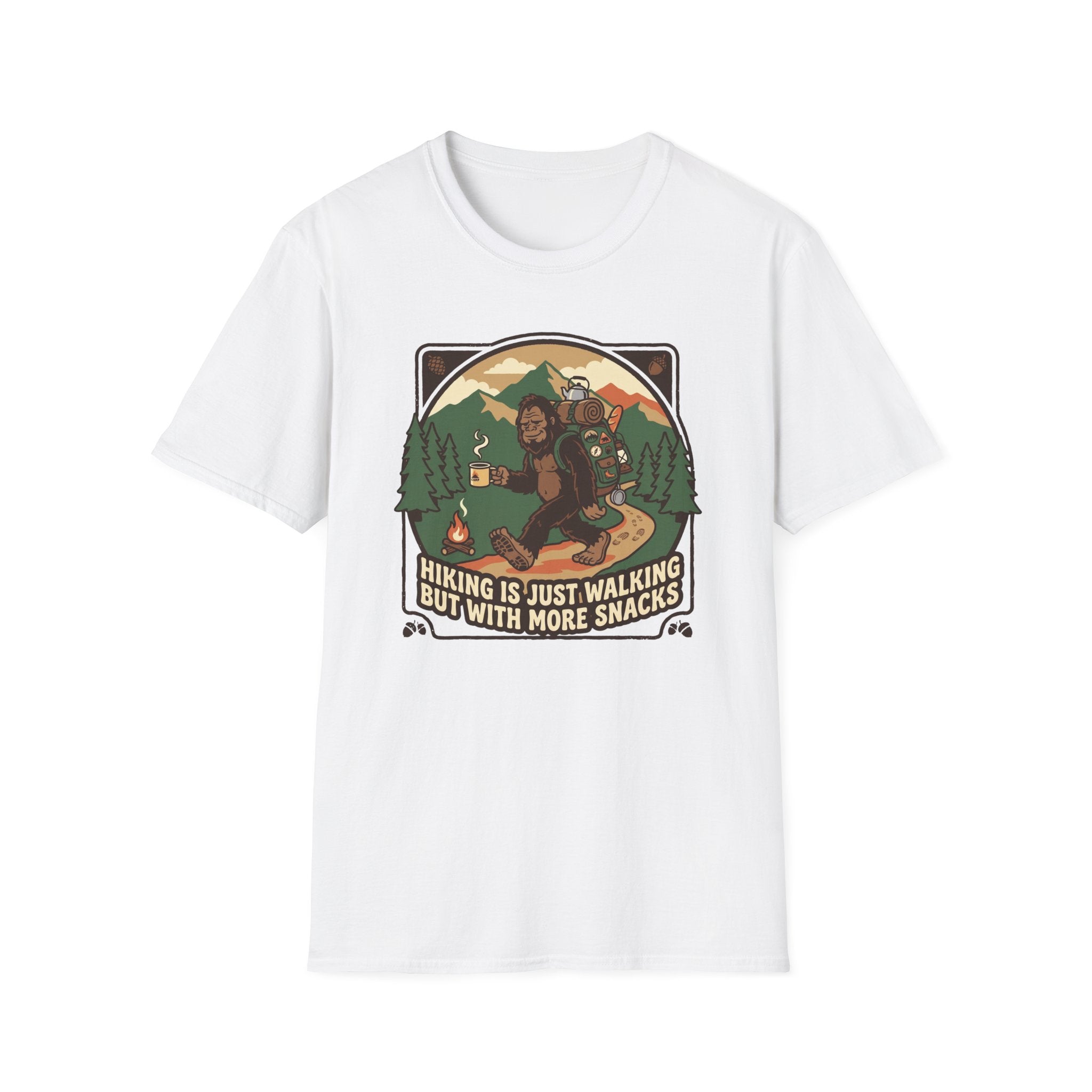 Funny Bigfoot Hiking T‑Shirt