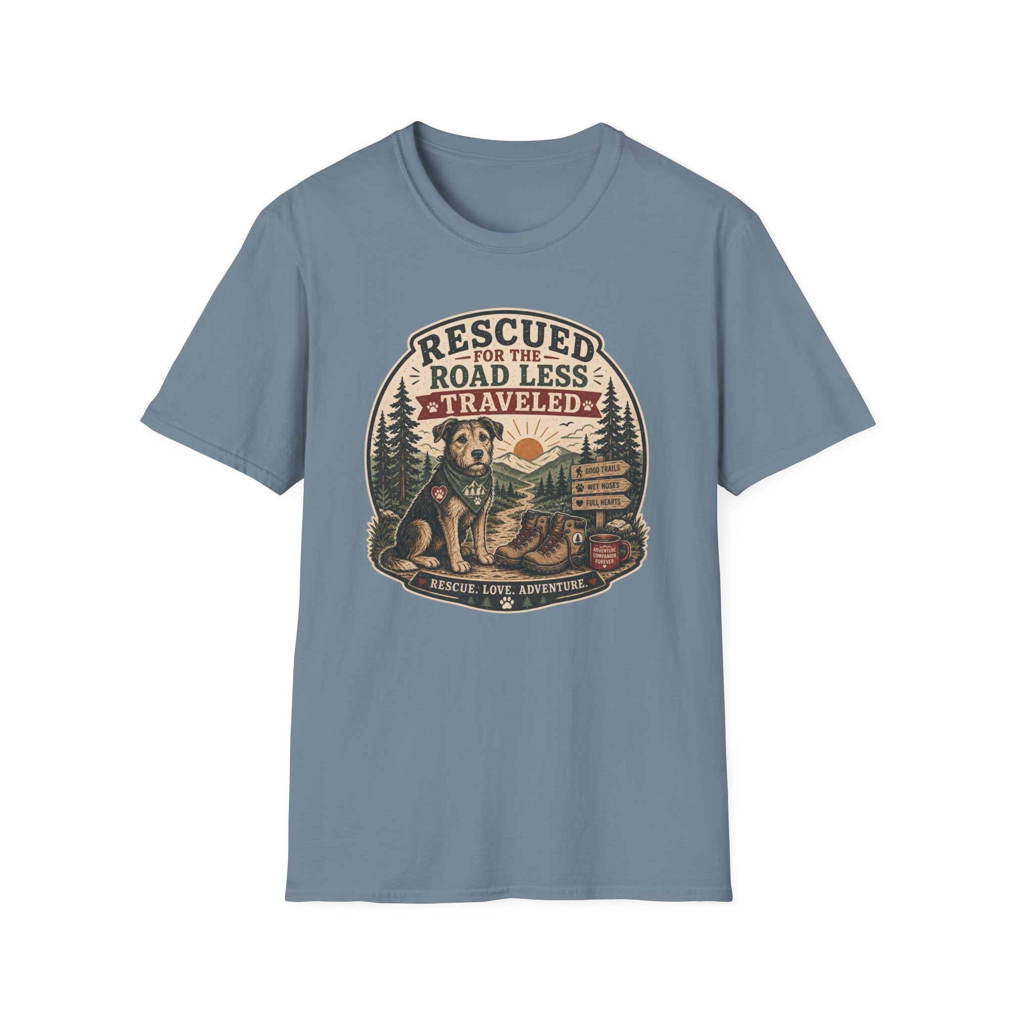 Rescued for the Road Less Traveled T‑Shirt