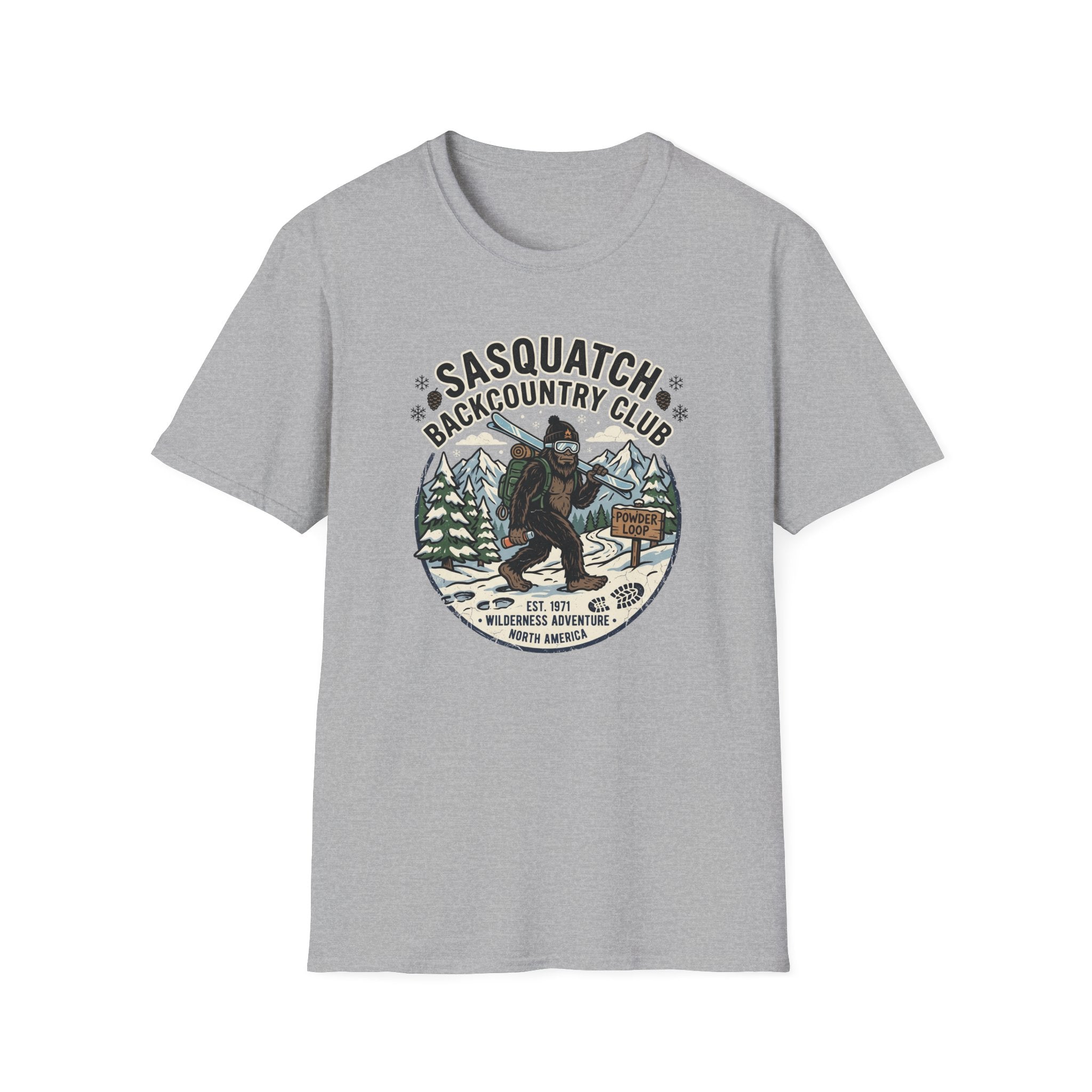 Bigfoot Backcountry Ski T‑Shirt