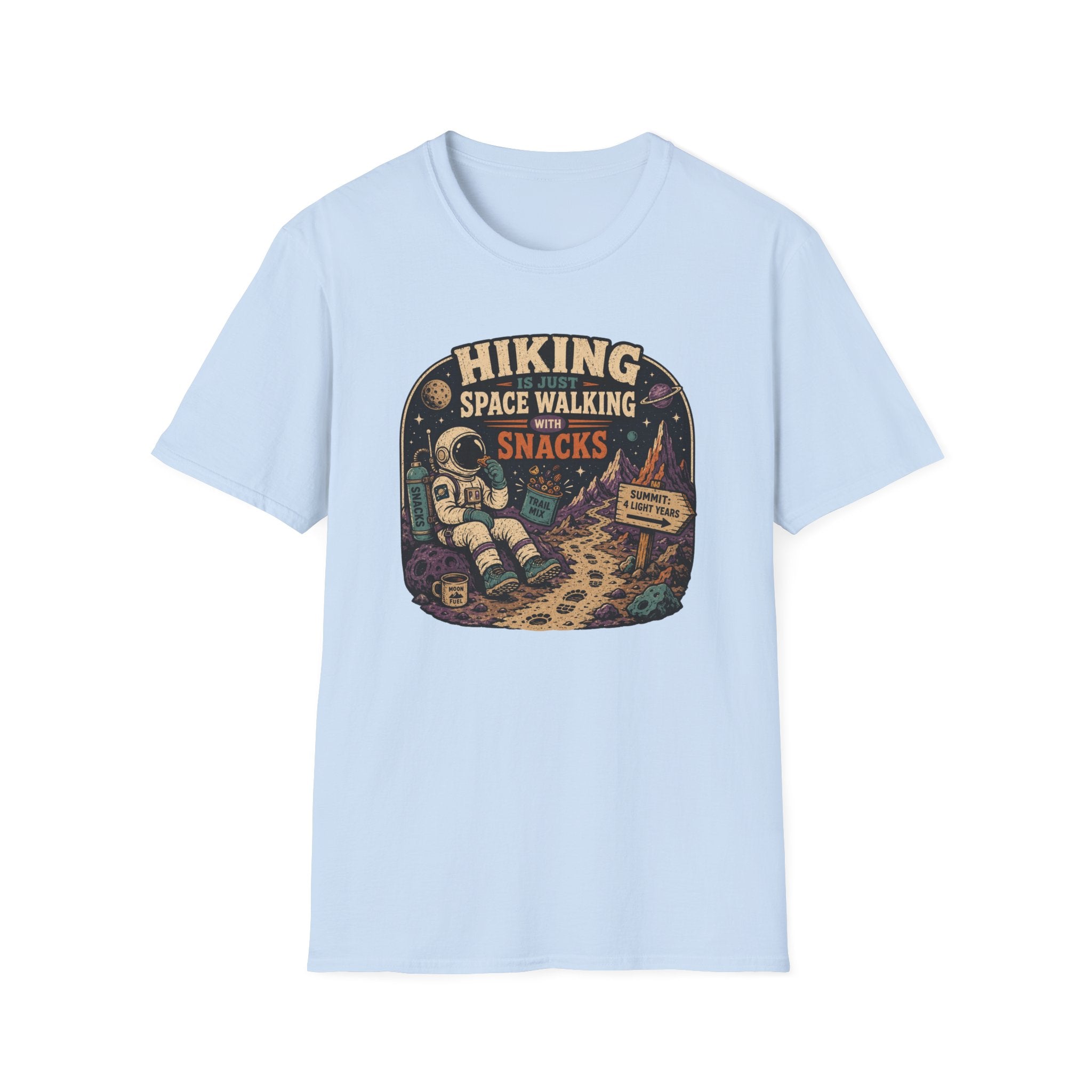 Hiking is Just Space Walking T‑Shirt
