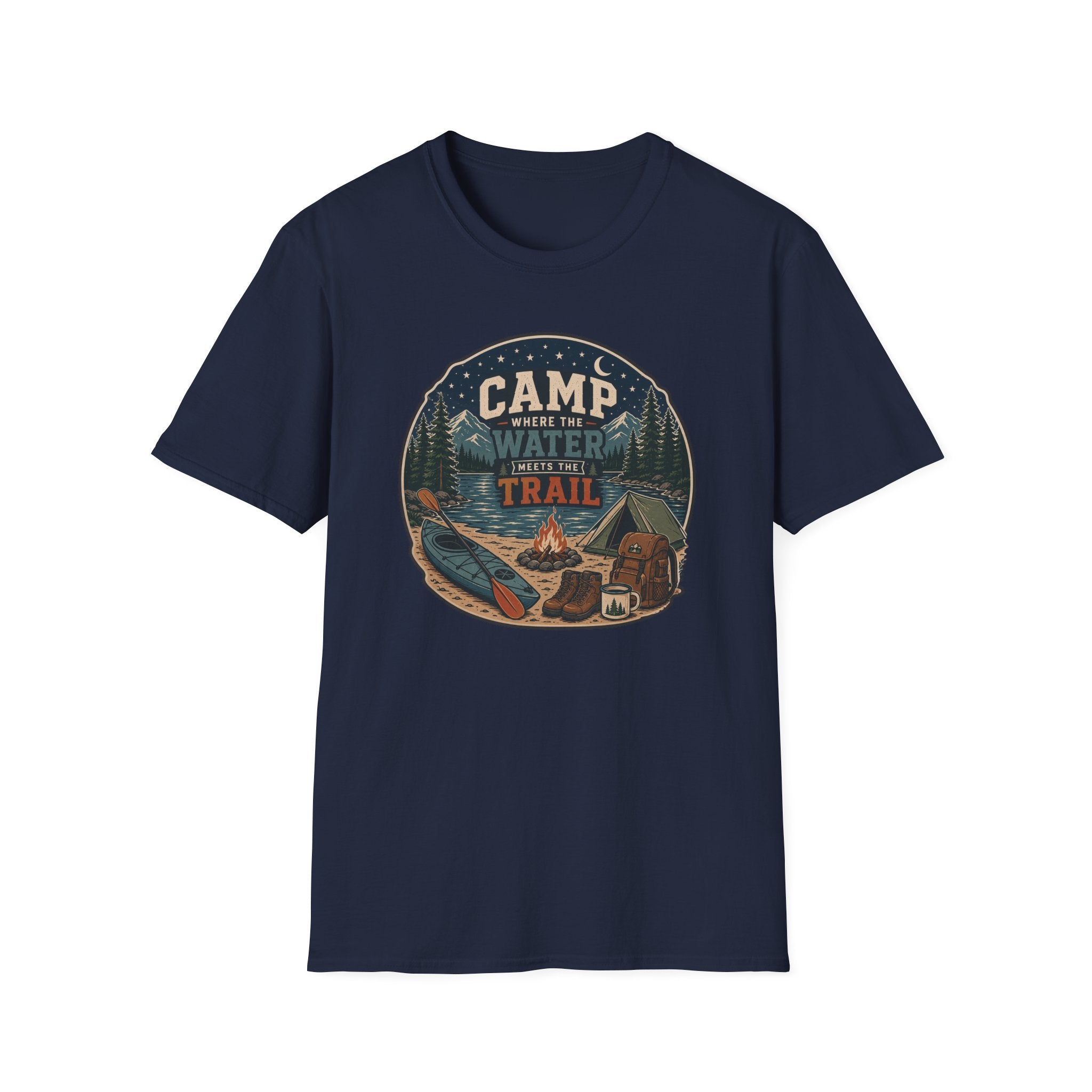 Camp Where the Water Meets the Trail T‑Shirt