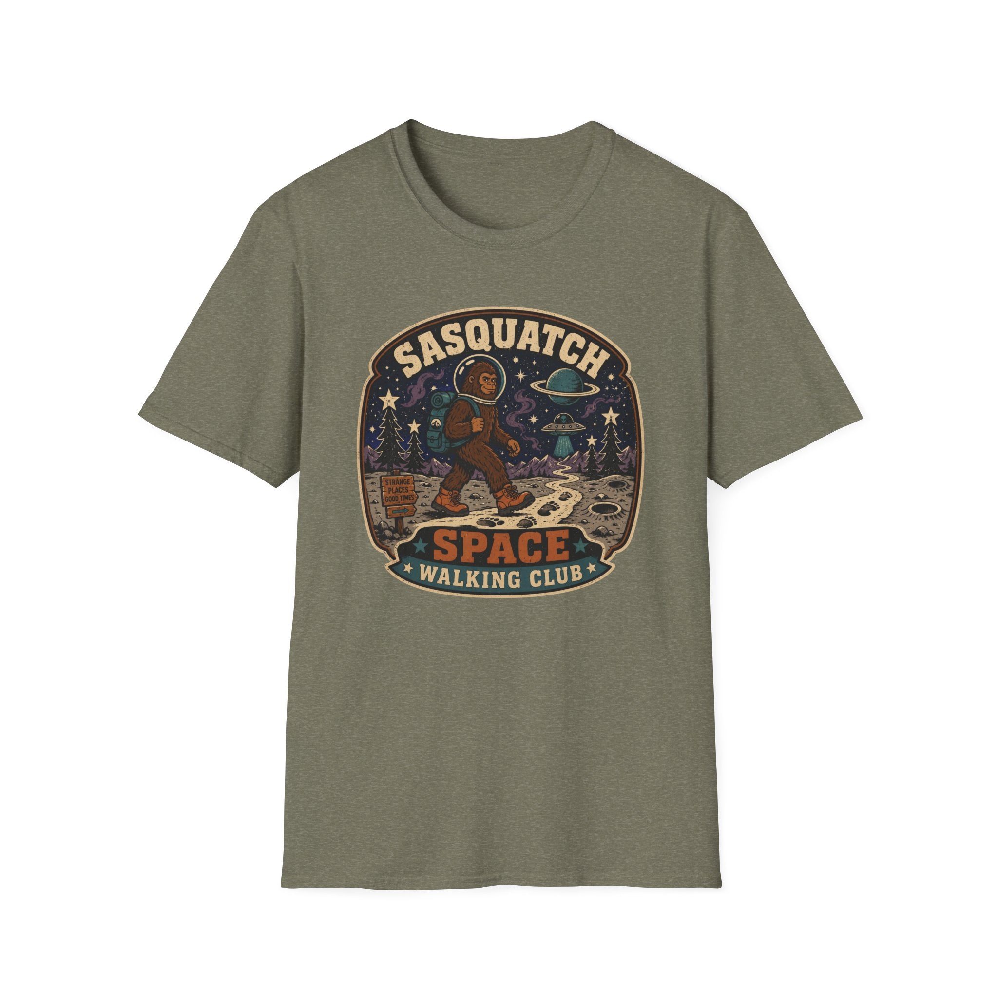 Sasquatch Space Walking Club T‑Shirt