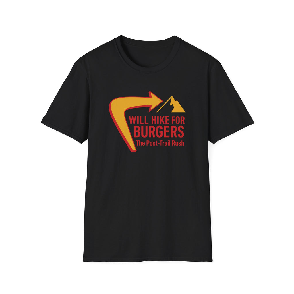 Will Hike for Burgers T‑Shirt