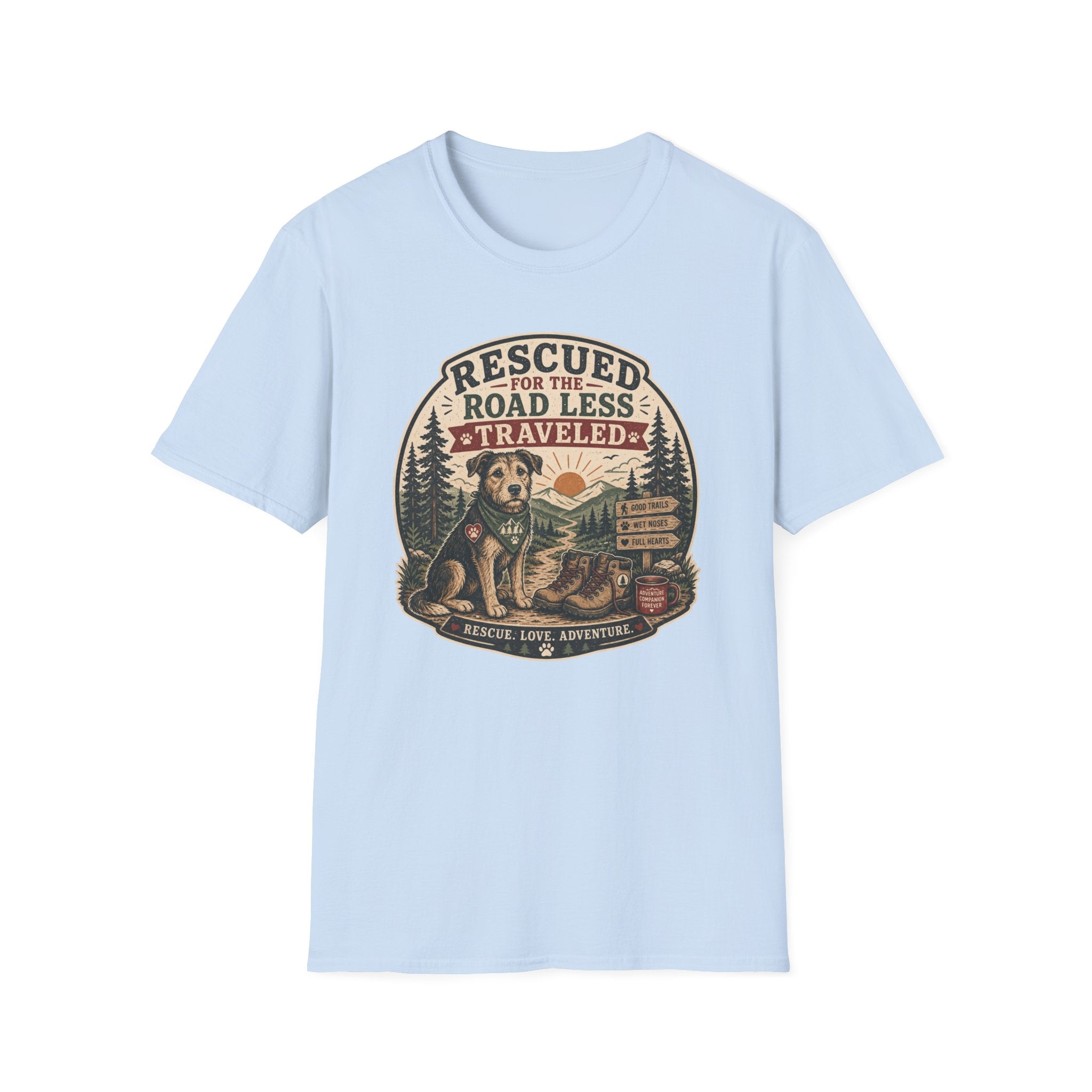 Rescued for the Road Less Traveled T‑Shirt