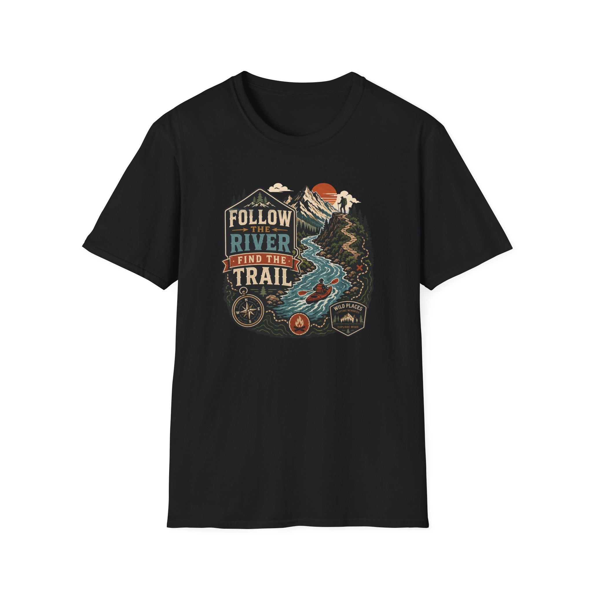 Follow the River Find the Trail T‑Shirt