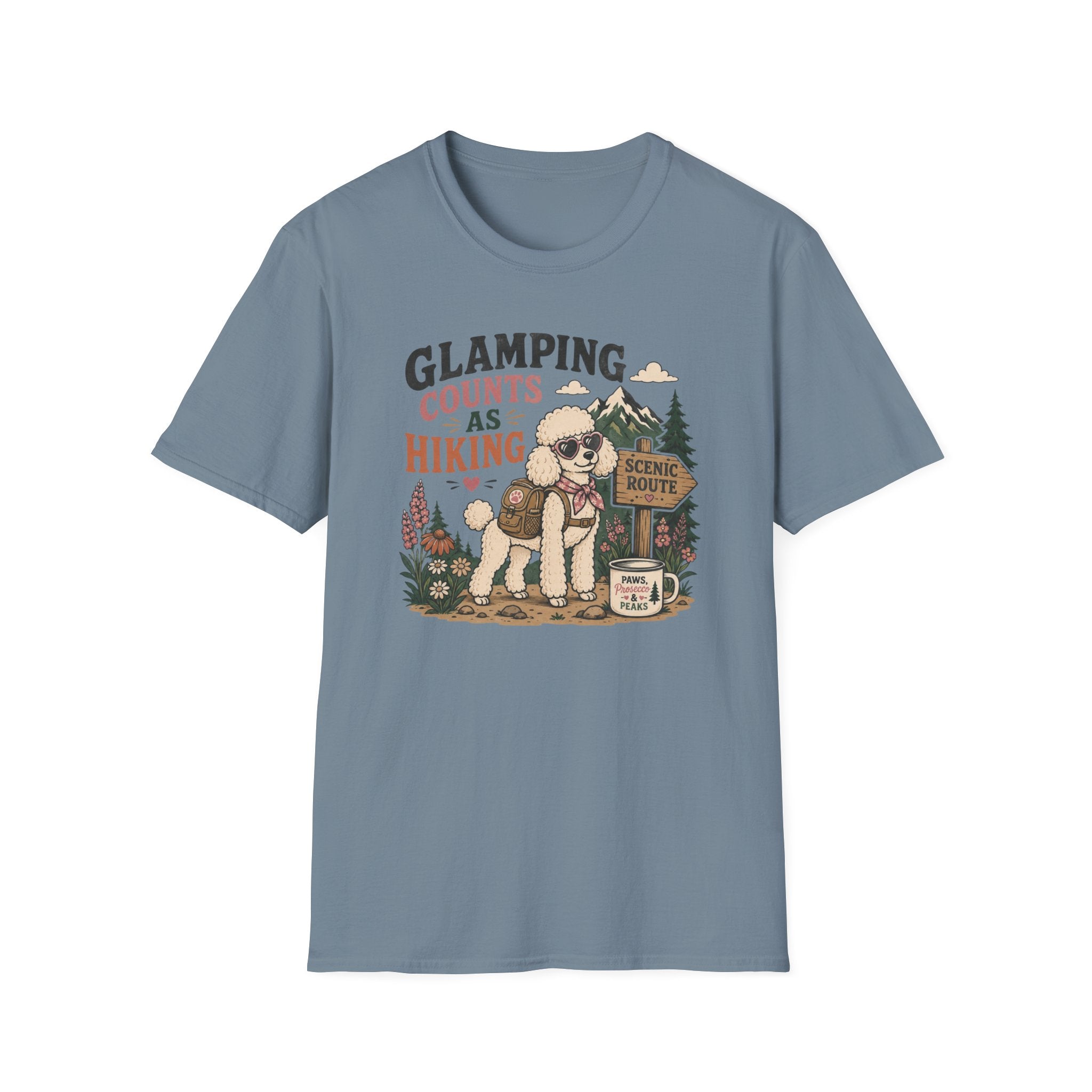 Glamping Counts as Hiking T‑Shirt