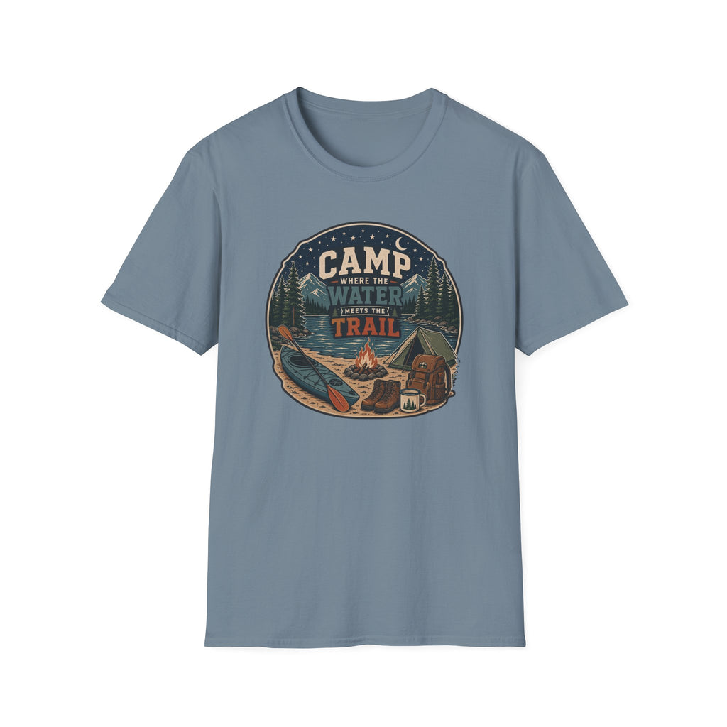 Camp Where the Water Meets the Trail T‑Shirt