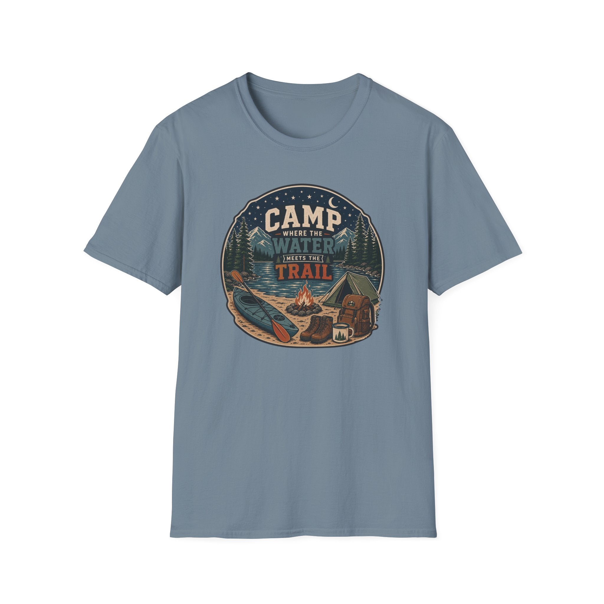 Camp Where the Water Meets the Trail T‑Shirt