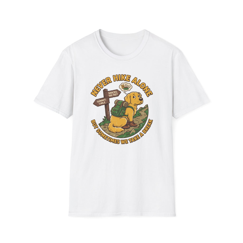 Never Hike Alone but Sometimes We Take a Break T‑Shirt
