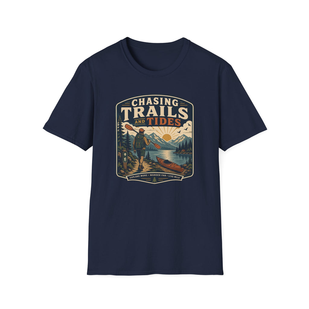 Chasing Trails and Tides T‑Shirt