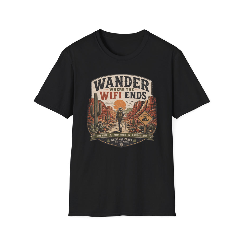 Wander Where the WiFi Ends T‑Shirt