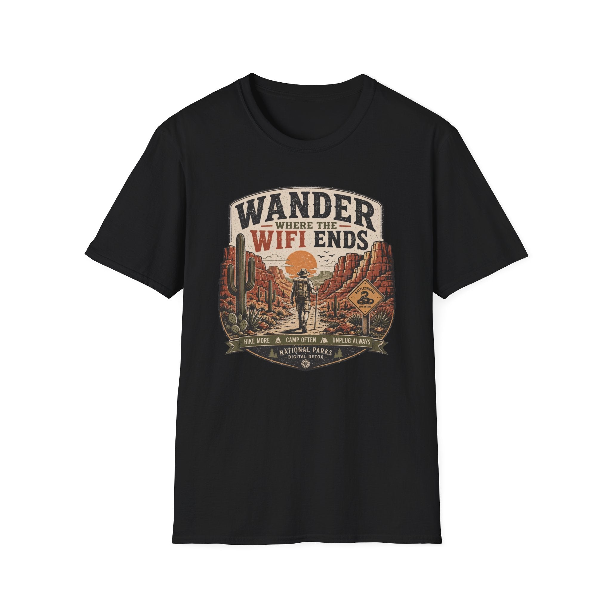 Wander Where the WiFi Ends T‑Shirt