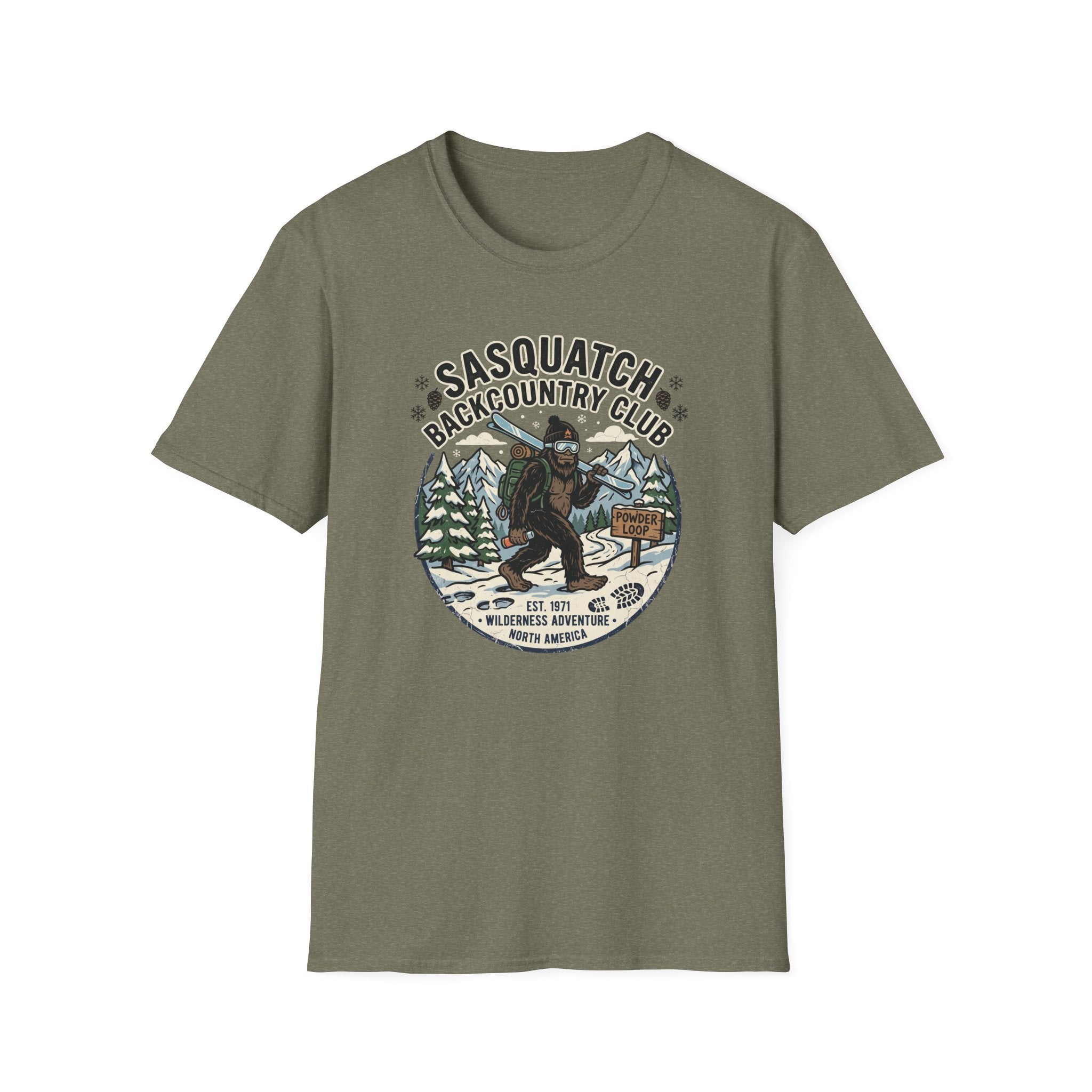 Bigfoot Backcountry Ski T‑Shirt