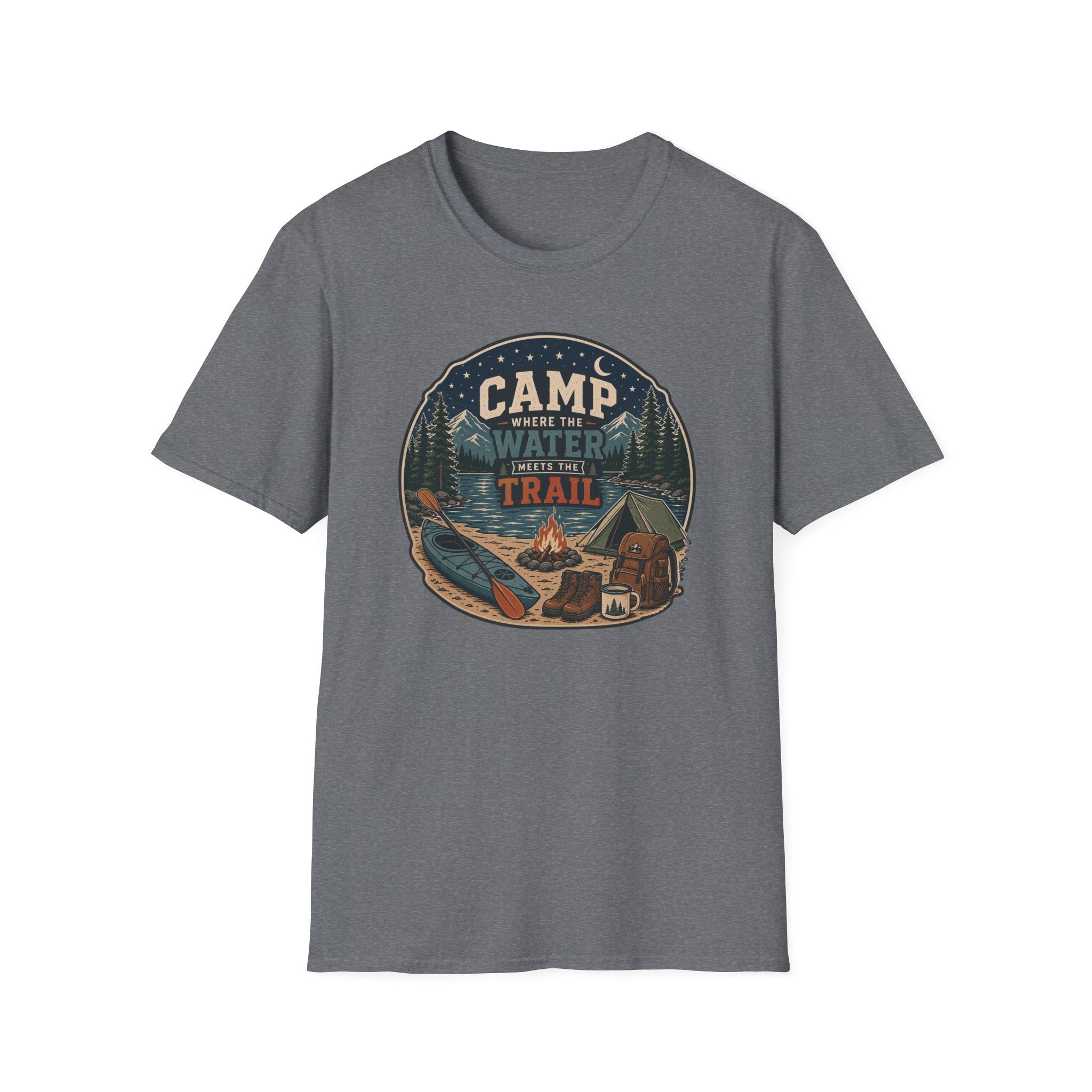 Camp Where the Water Meets the Trail T‑Shirt