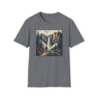 Hiker Next to Waterfall T‑Shirt