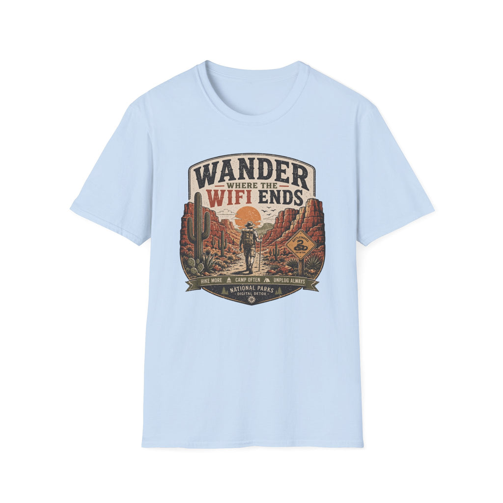 Wander Where the WiFi Ends T‑Shirt