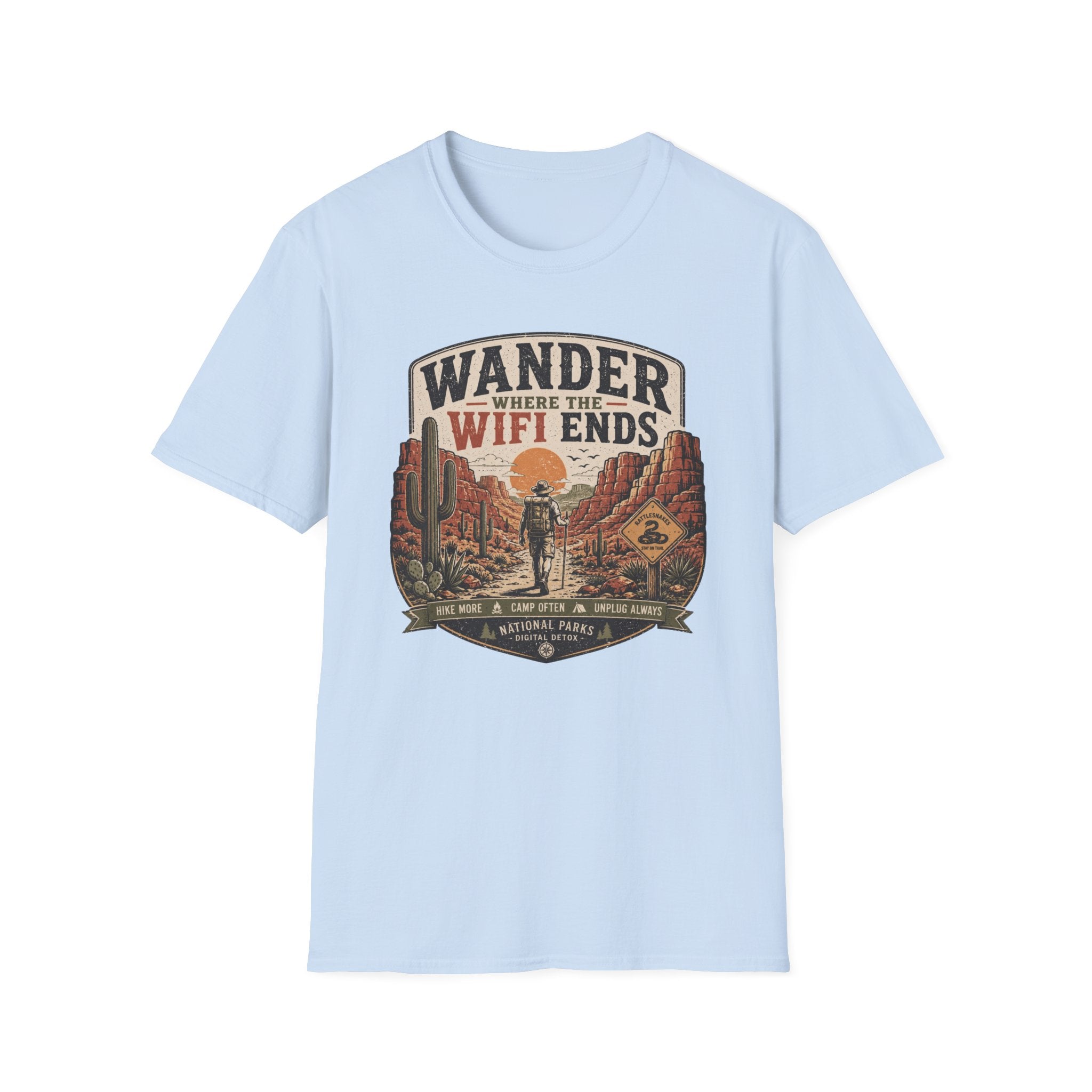 Wander Where the WiFi Ends T‑Shirt