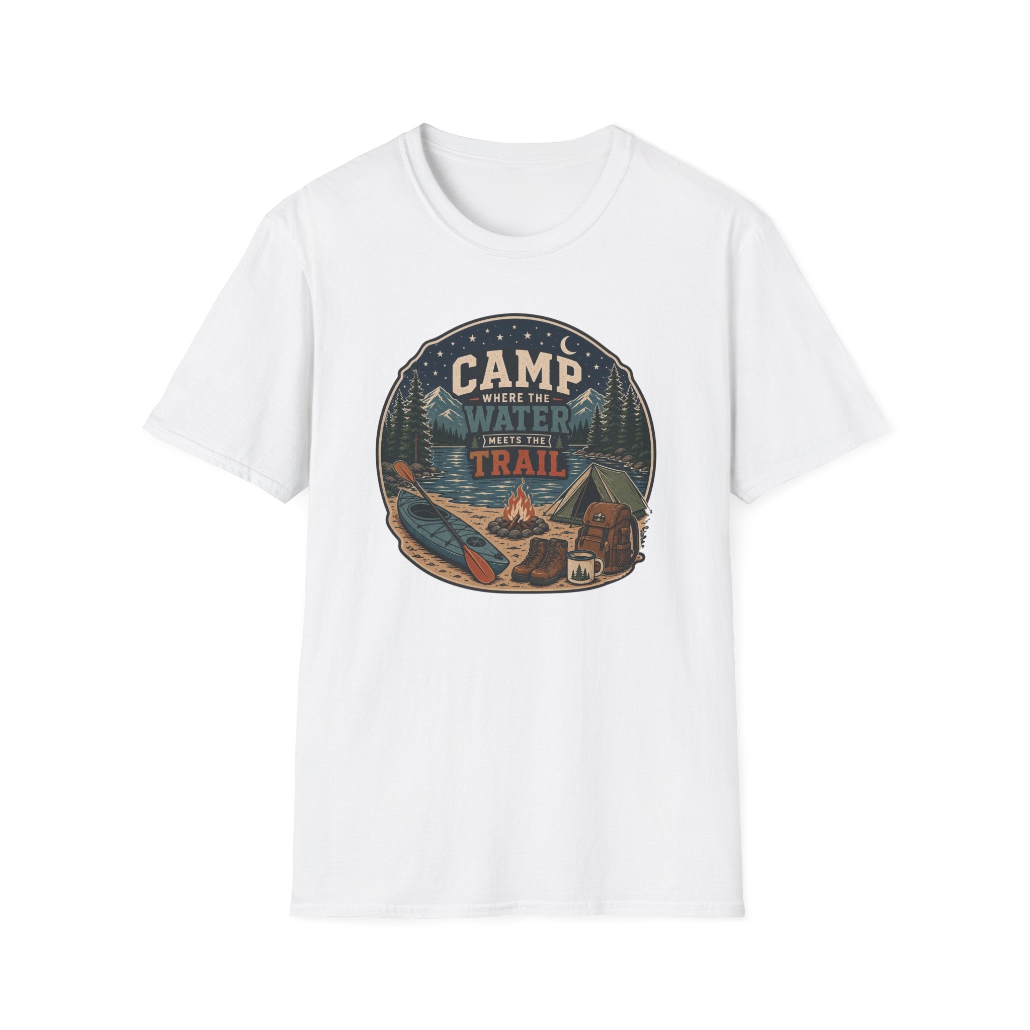 Camp Where the Water Meets the Trail T‑Shirt