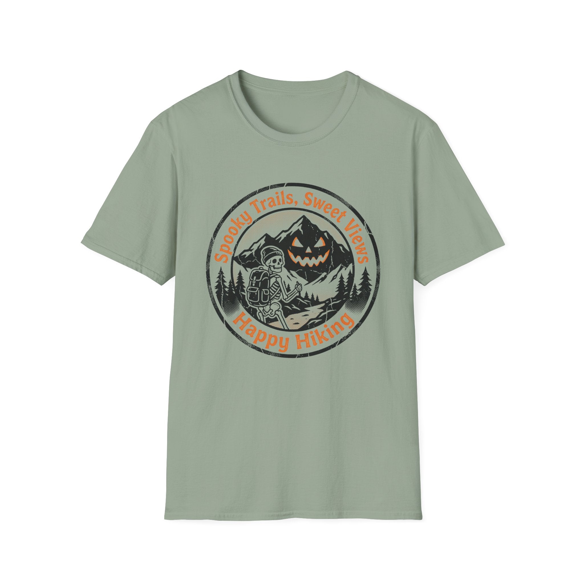 Spooky Trails, Sweet Views Happy Hiking T‑Shirt