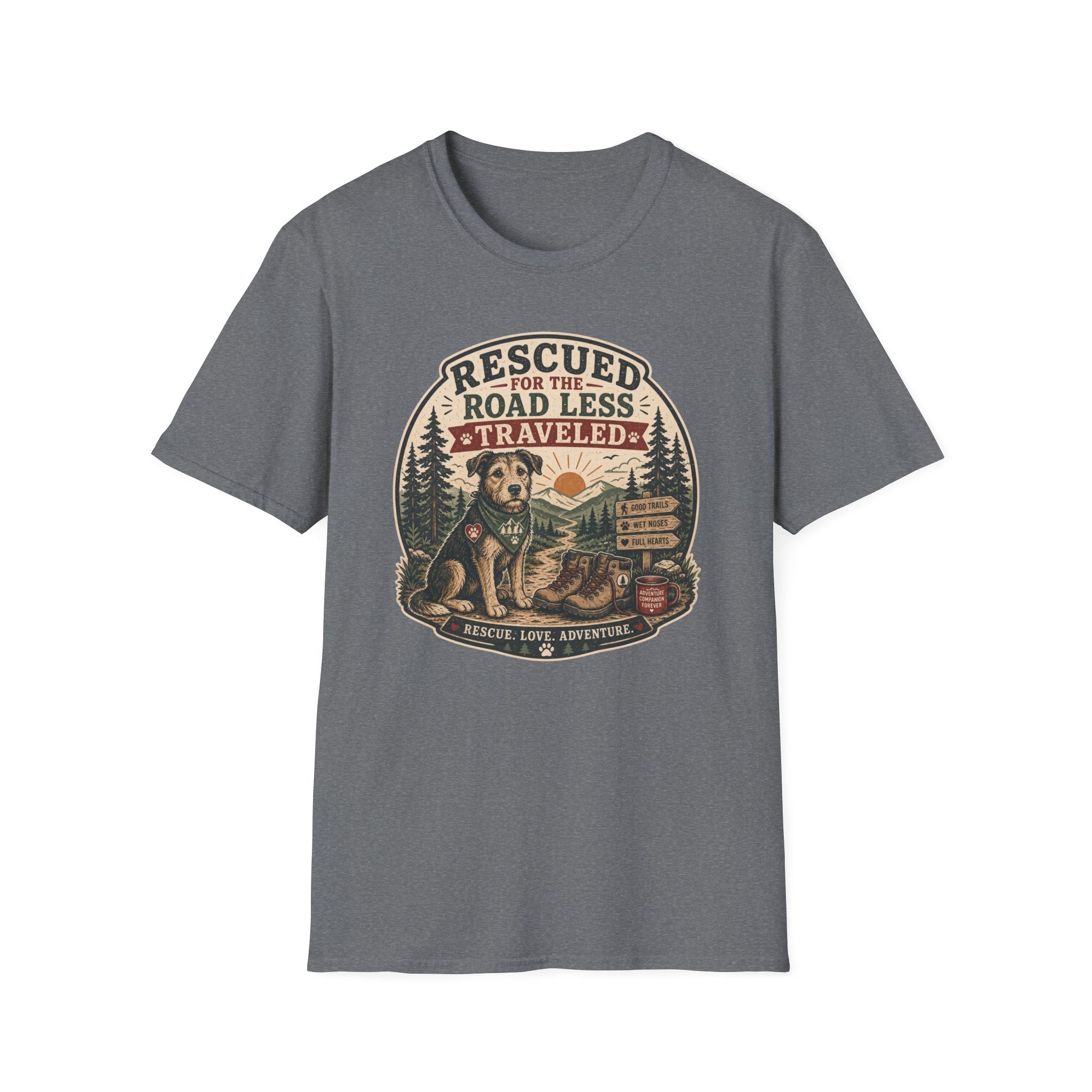 Rescued for the Road Less Traveled T‑Shirt
